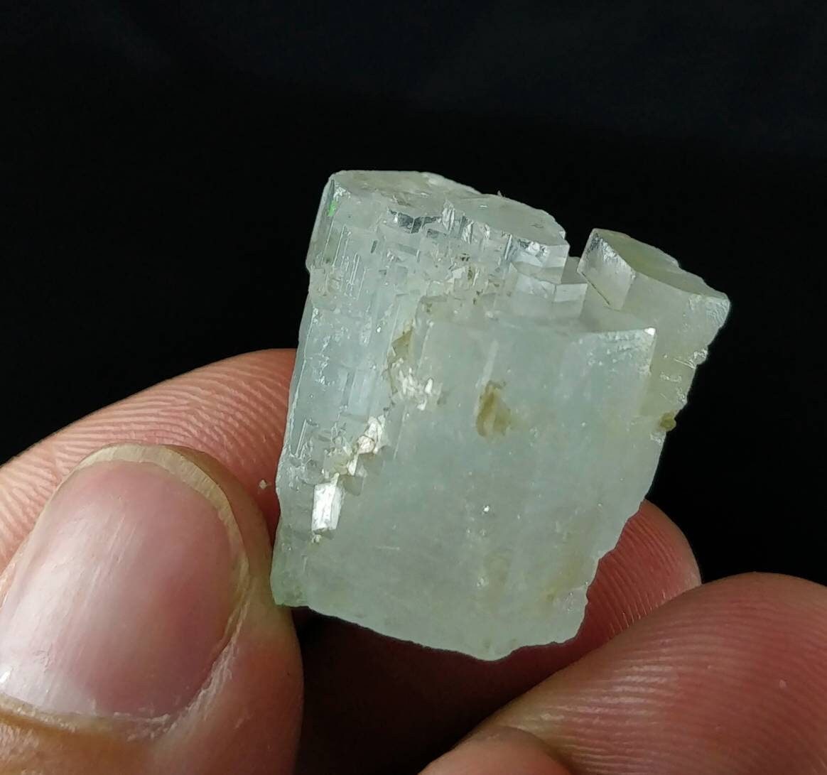 Aquamarine light blue terminated crystal from Nagar Valley Skardu GilgitBaltistan Pakistan, weight 10.4 grams