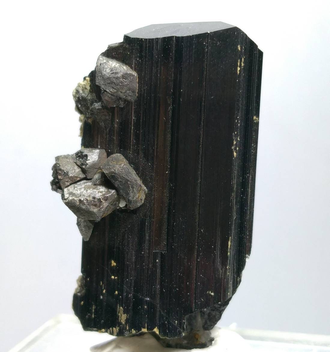 Rare Magnetite Crystals on Black Tourmaline - Skardu Pakistan