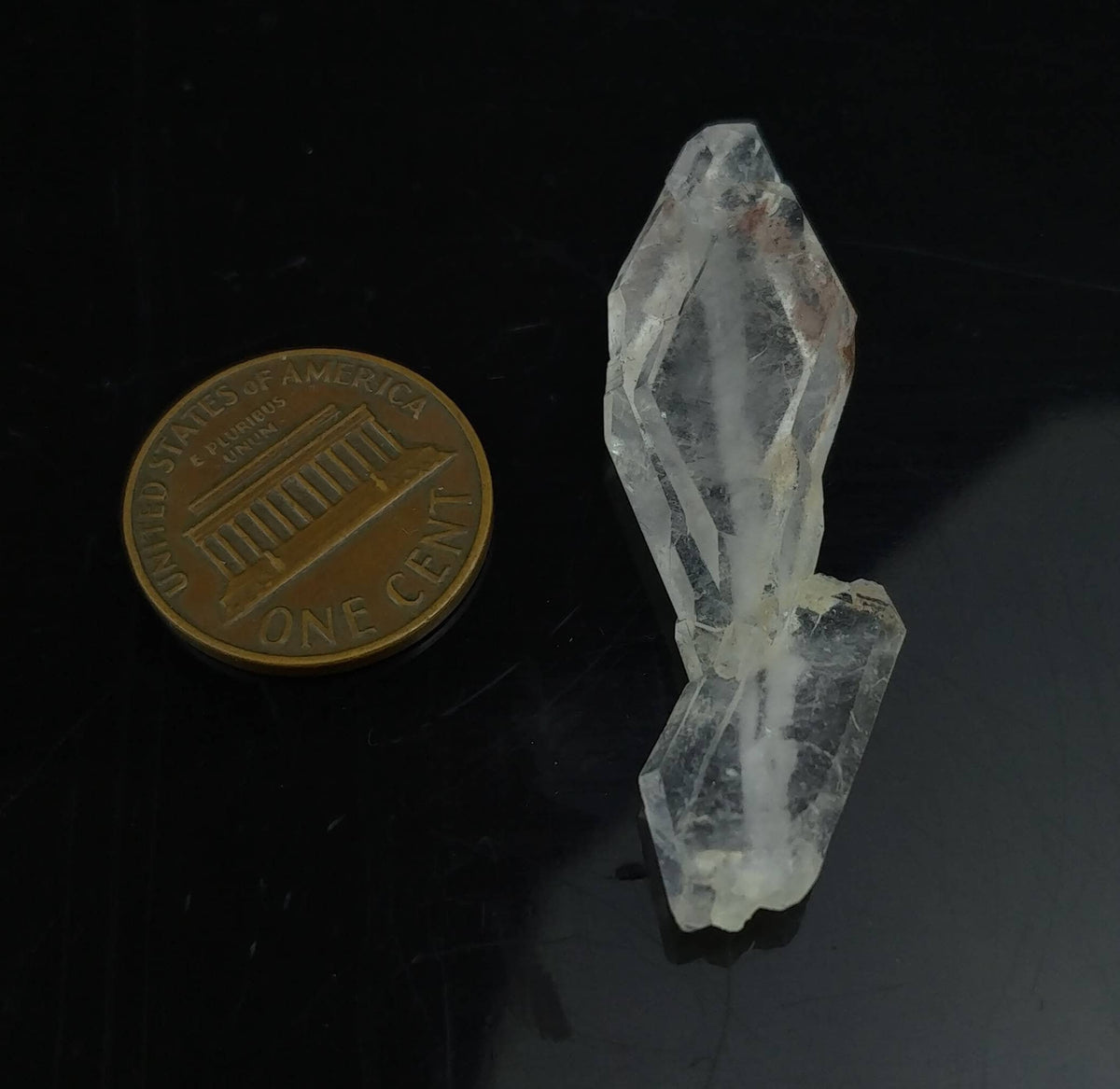 Clear Faden Quartz Crystal, Balochistan Pakistan (5.1 grams)