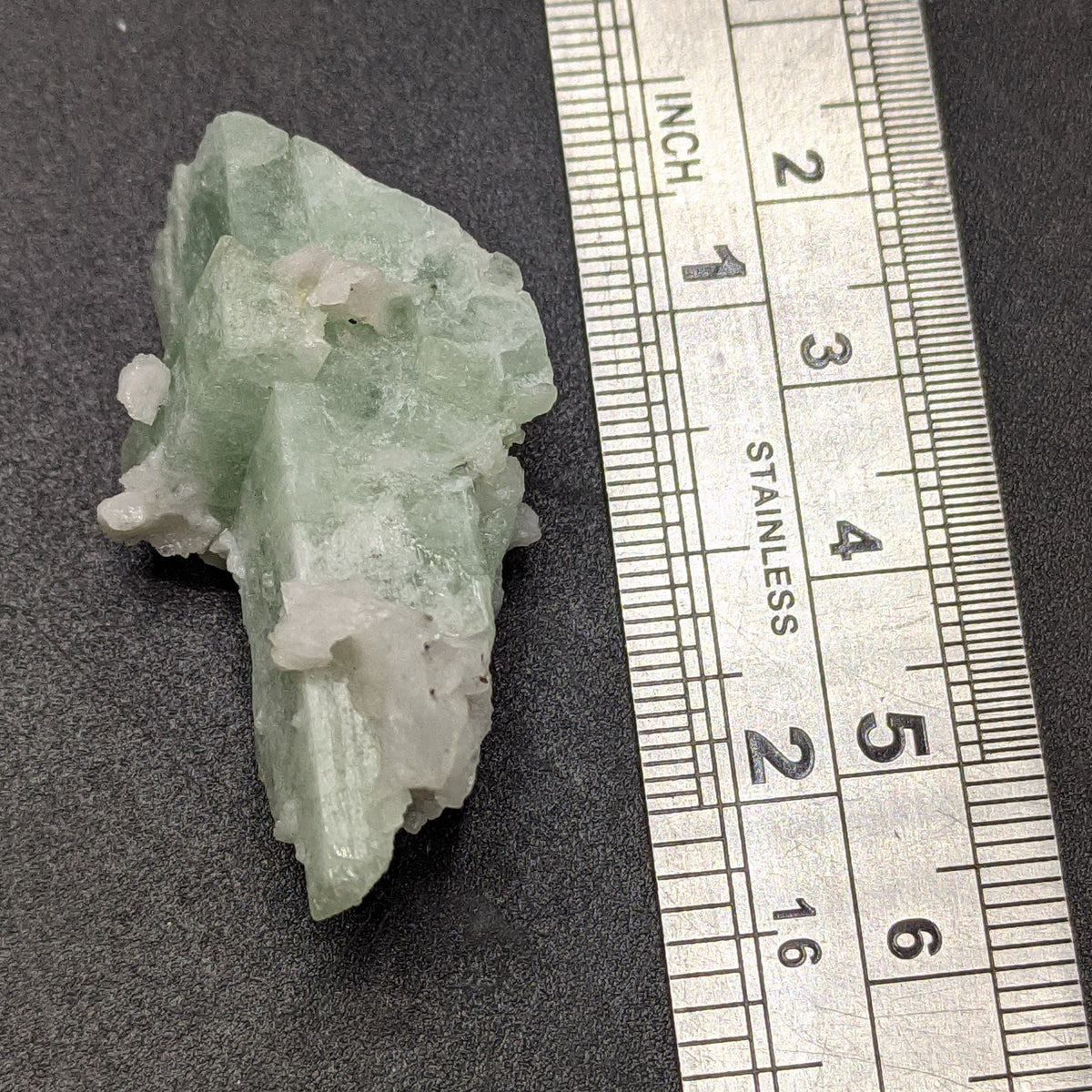 Natural Green Herderite Crystal with Albite, Skardu Pakistan, 11 grams