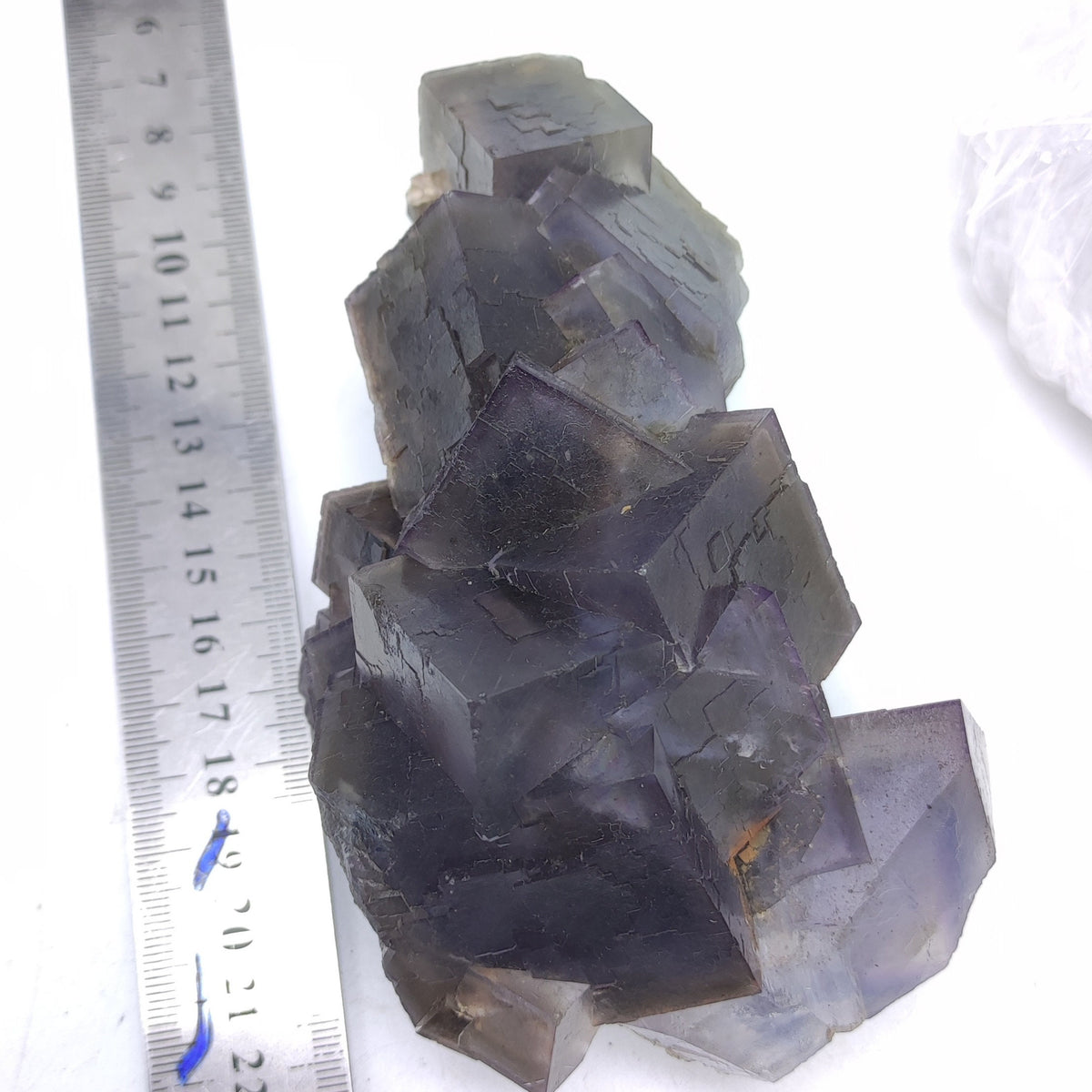 Purple Blue Phantom Fluorite Crystal, Baluchistan Pakistan (747g)