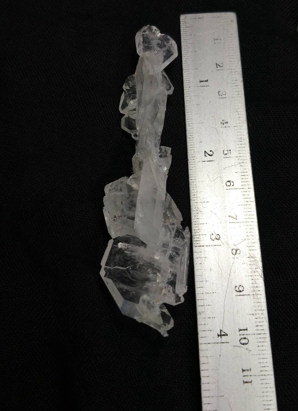 Clear Faden Quartz Crystal, Pakistan Mineral Specimen (24 grams)