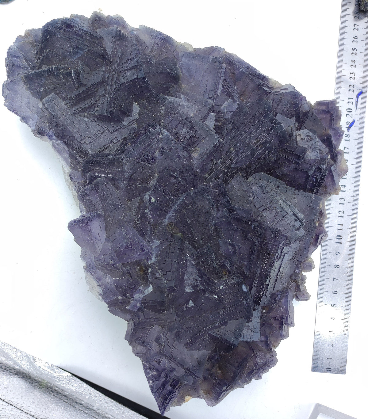 Deep Purple Phantom Cubic Fluorite Crystal, Baluchistan Pakistan
