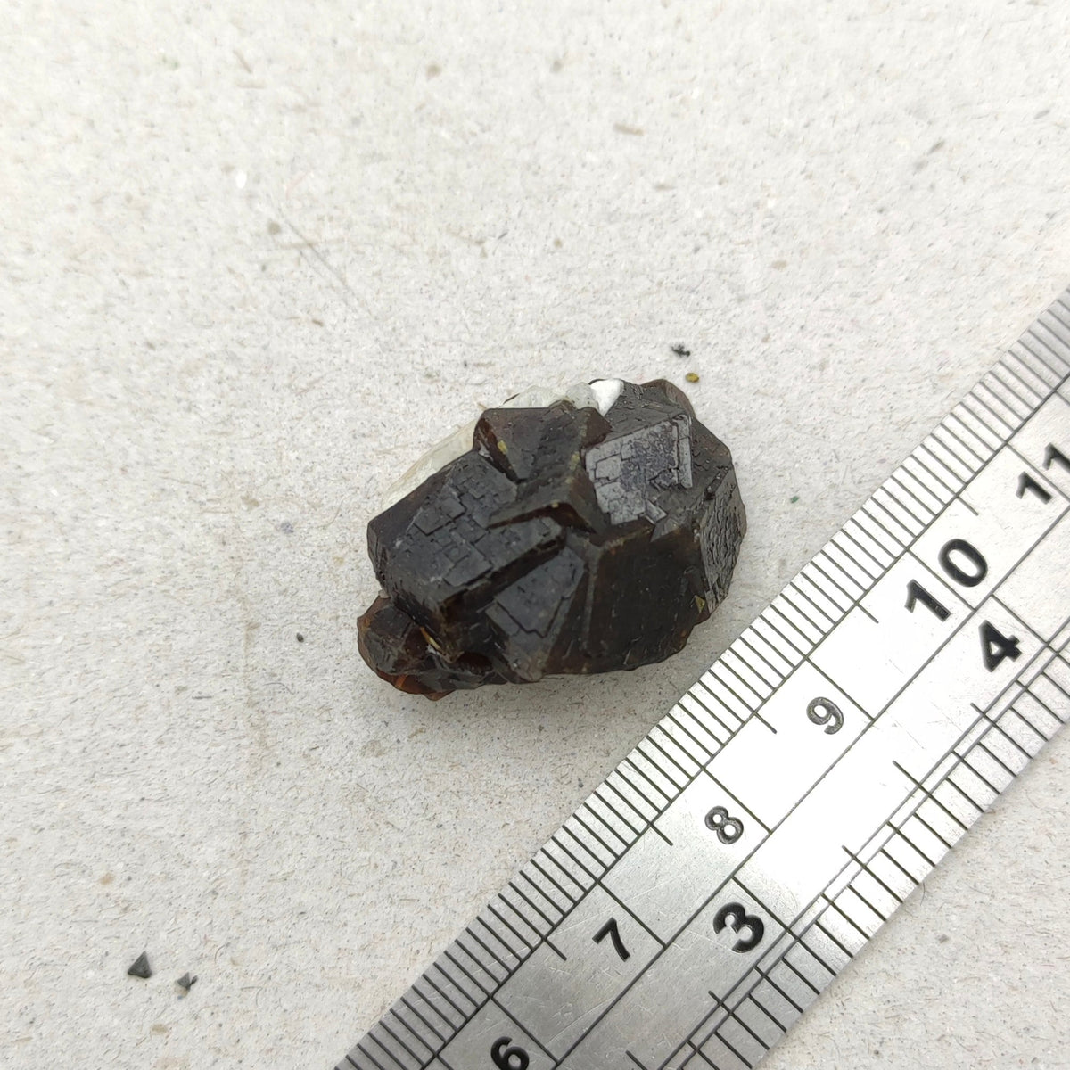 Natural Dark brown Andradite garnet cluster, Well formed crystal, 13.8 grams