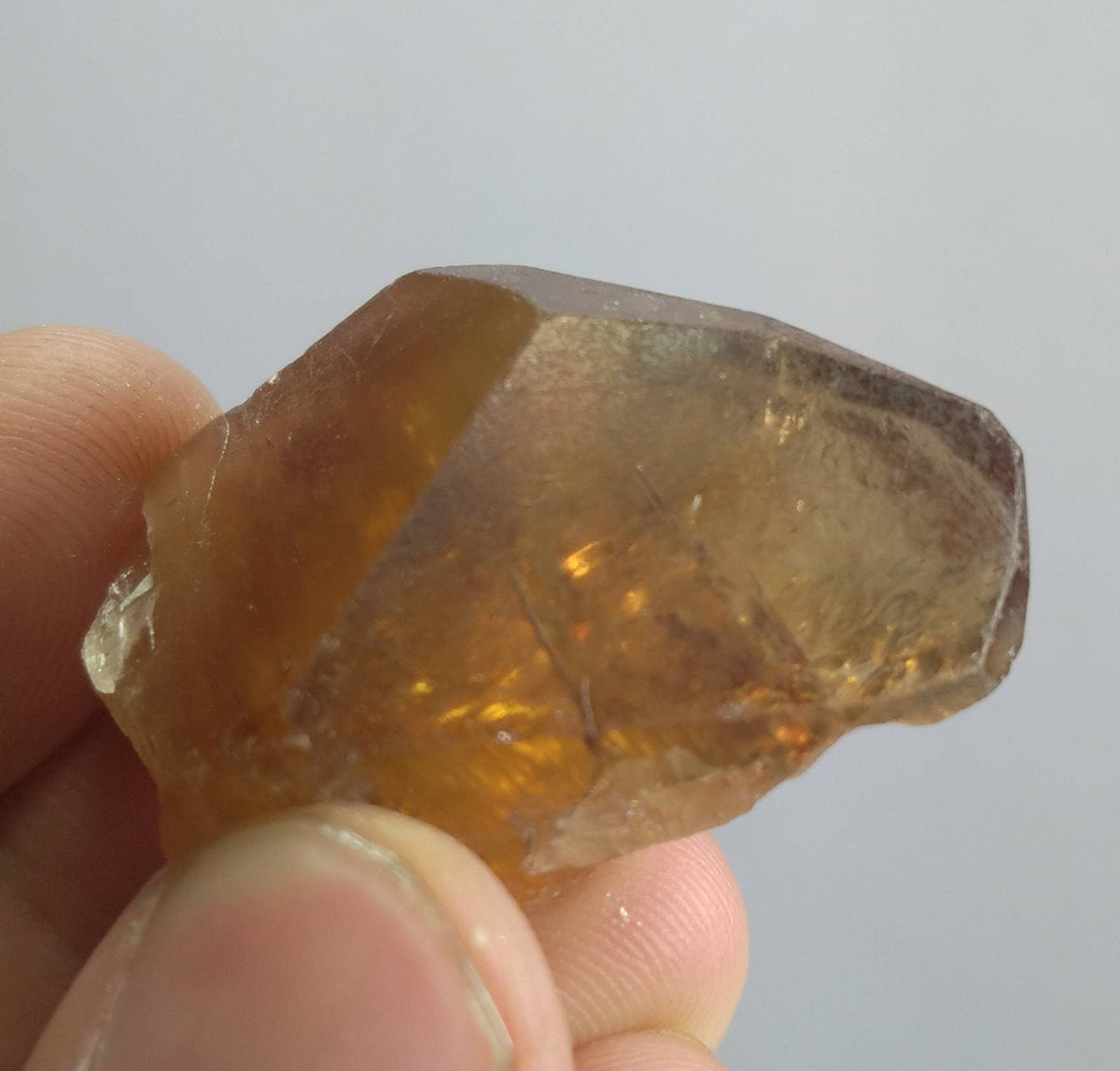 Natural Terminated Topaz Crystal, Heated, 15 grams