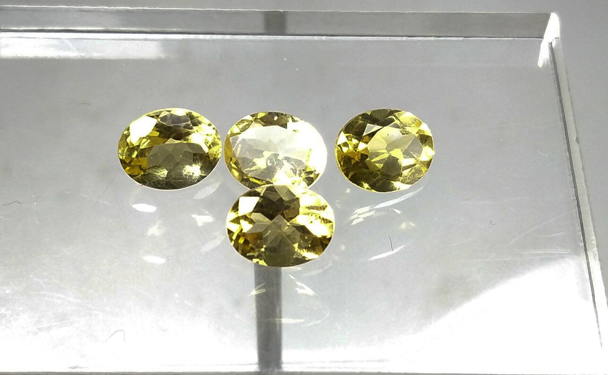 Natural good quality ring sizes faceted calibrated citrine gems