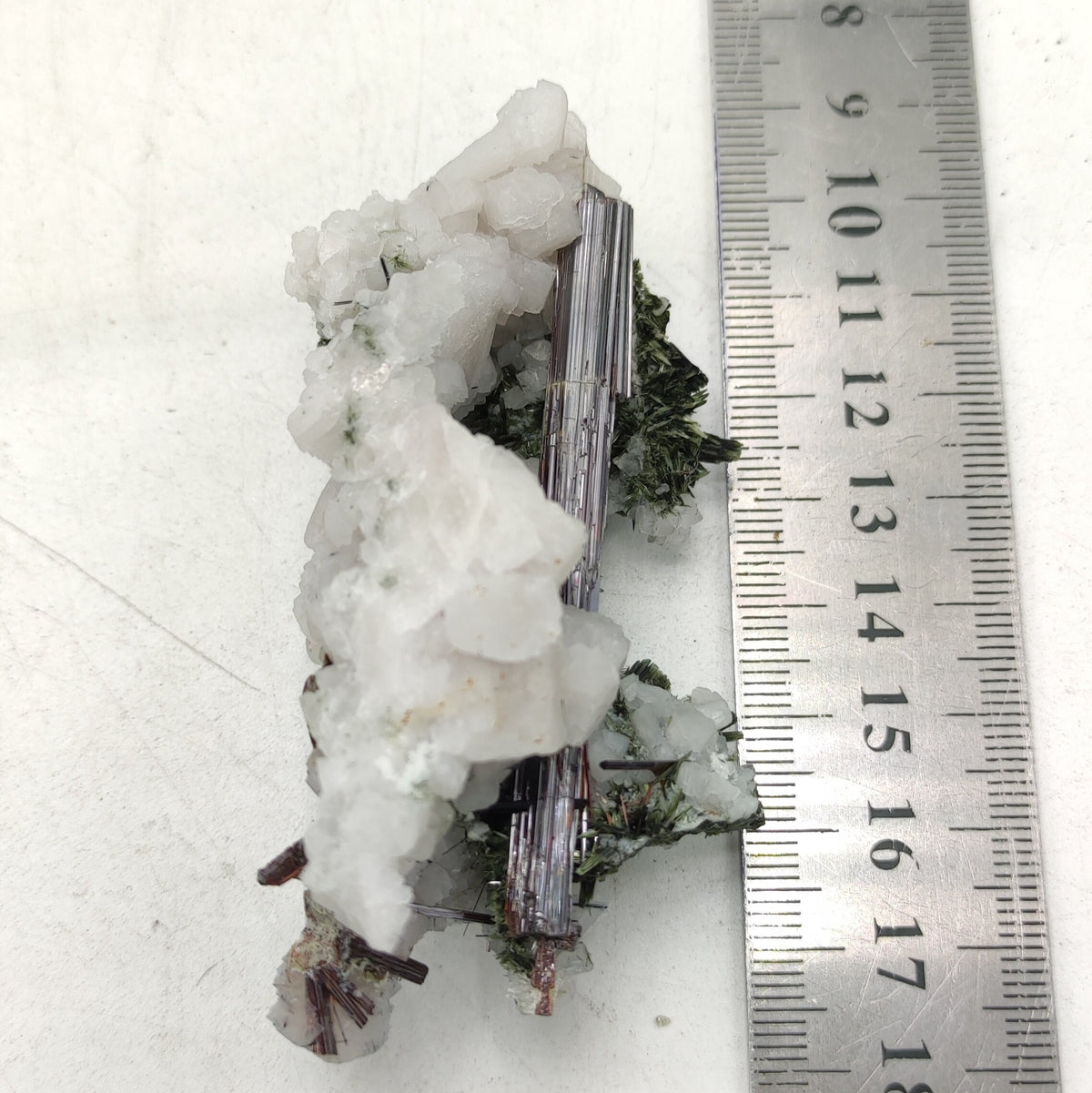 Natural Rutile Crystal Specimen with Albite and Aegirine, Pakistan