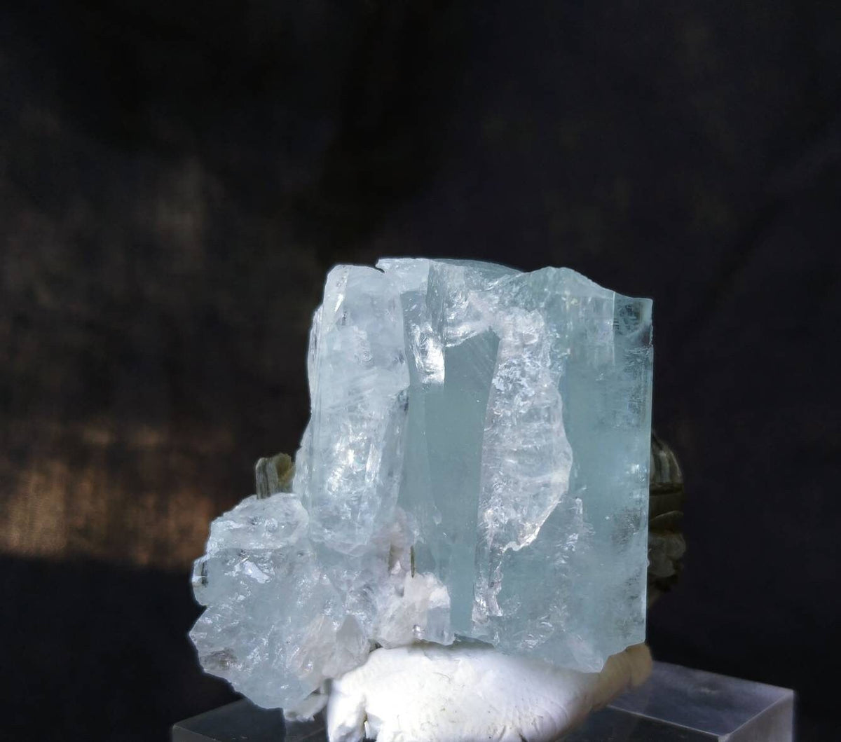 Blue Aquamarine with Muscovite Crystal, Gilgit Baltistan