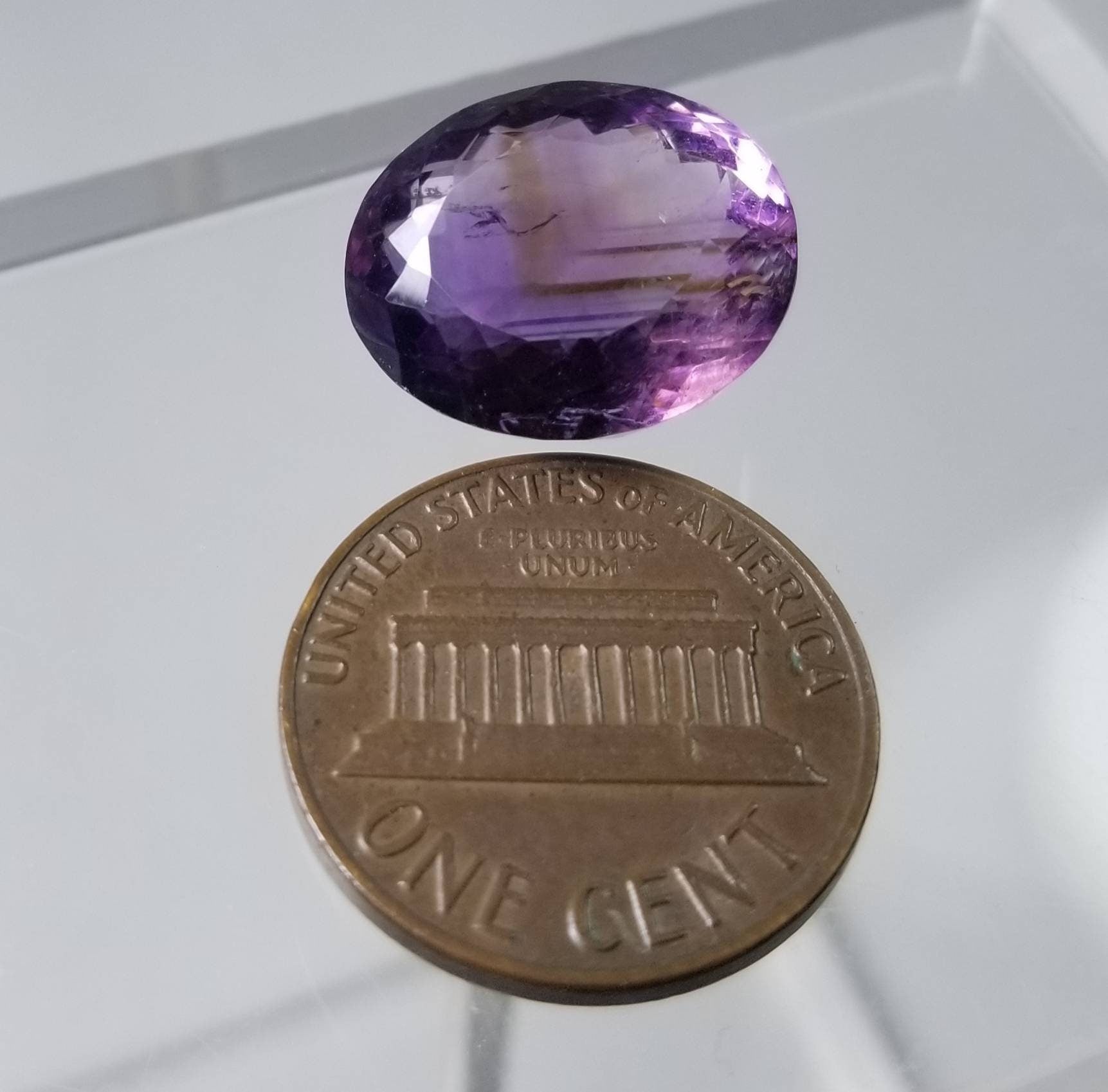 ARSAA GEMS AND MINERALSNatural good quality ring size faceted amethyst gem - Premium  from ARSAA GEMS AND MINERALS - Just $15.00! Shop now at ARSAA GEMS AND MINERALS