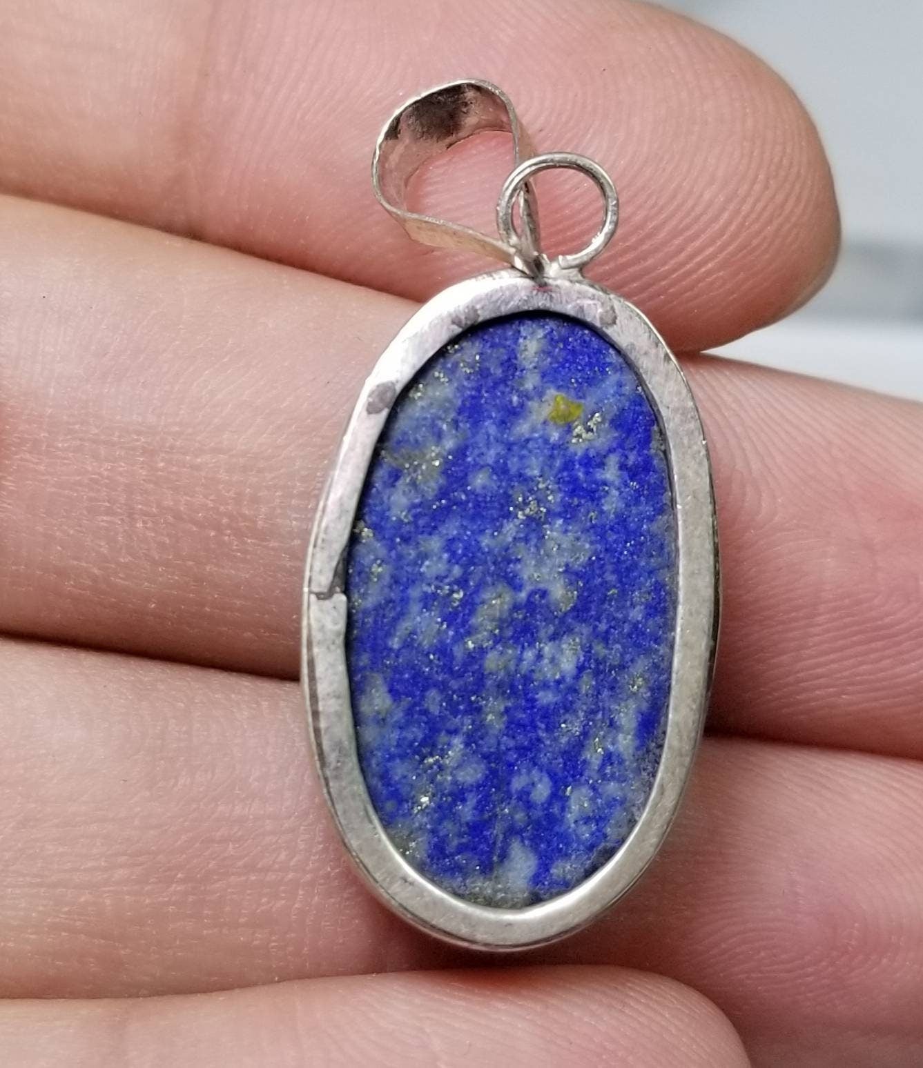 ARSAA GEMS AND MINERALSNatural good quality locket size lapis lazuli silver pendant - Premium  from ARSAA GEMS AND MINERALS - Just $15.00! Shop now at ARSAA GEMS AND MINERALS