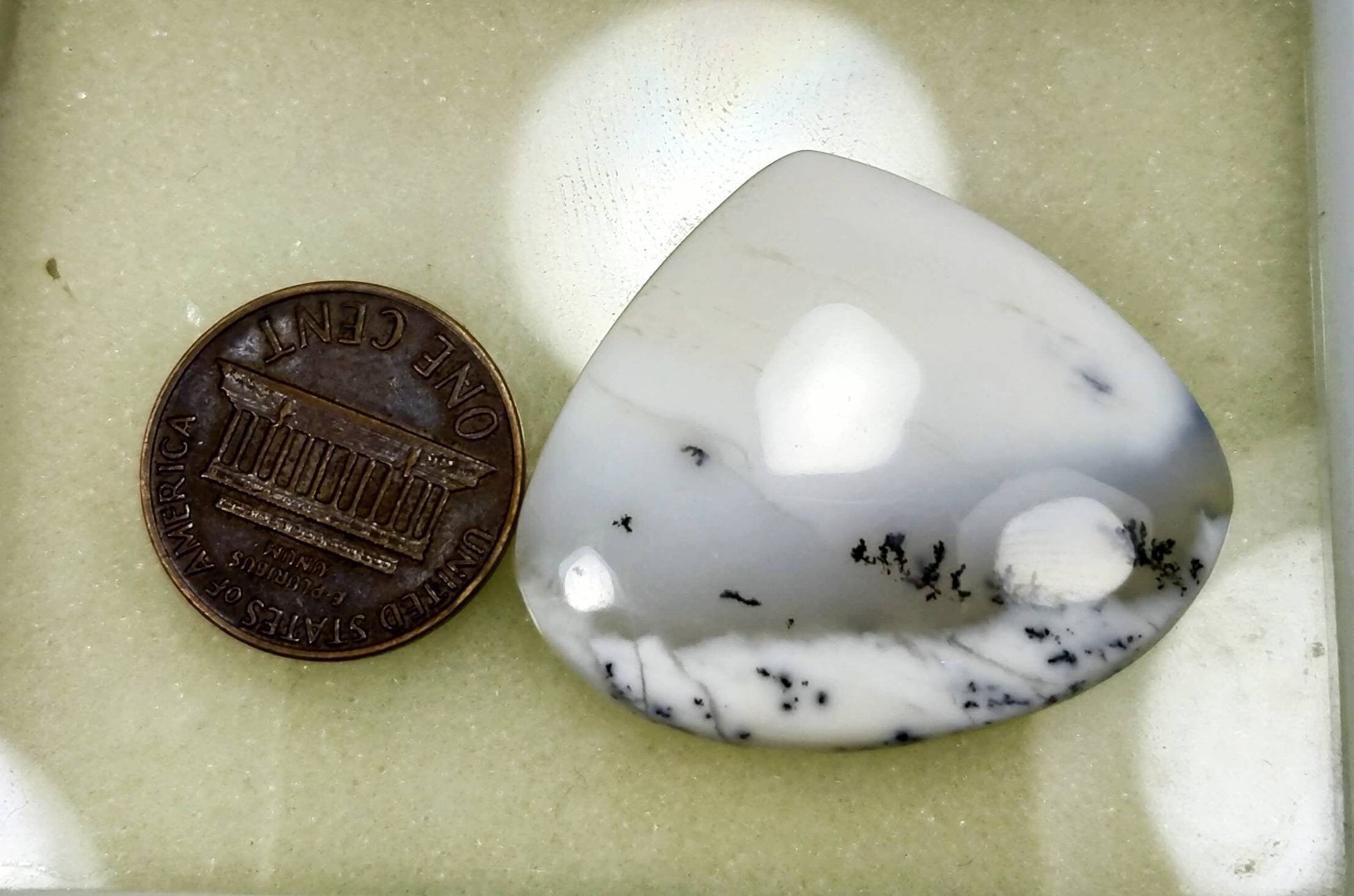 ARSAA GEMS AND MINERALSNatural top quality beautiful pear shape dendritic opal cabochon - Premium  from ARSAA GEMS AND MINERALS - Just $12.00! Shop now at ARSAA GEMS AND MINERALS