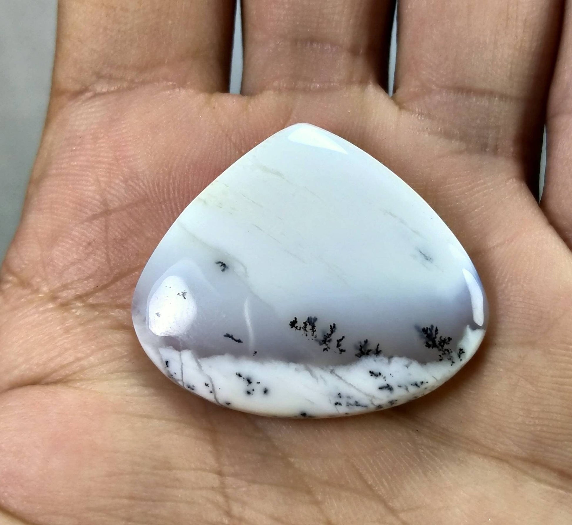 ARSAA GEMS AND MINERALSNatural top quality beautiful pear shape dendritic opal cabochon - Premium  from ARSAA GEMS AND MINERALS - Just $12.00! Shop now at ARSAA GEMS AND MINERALS