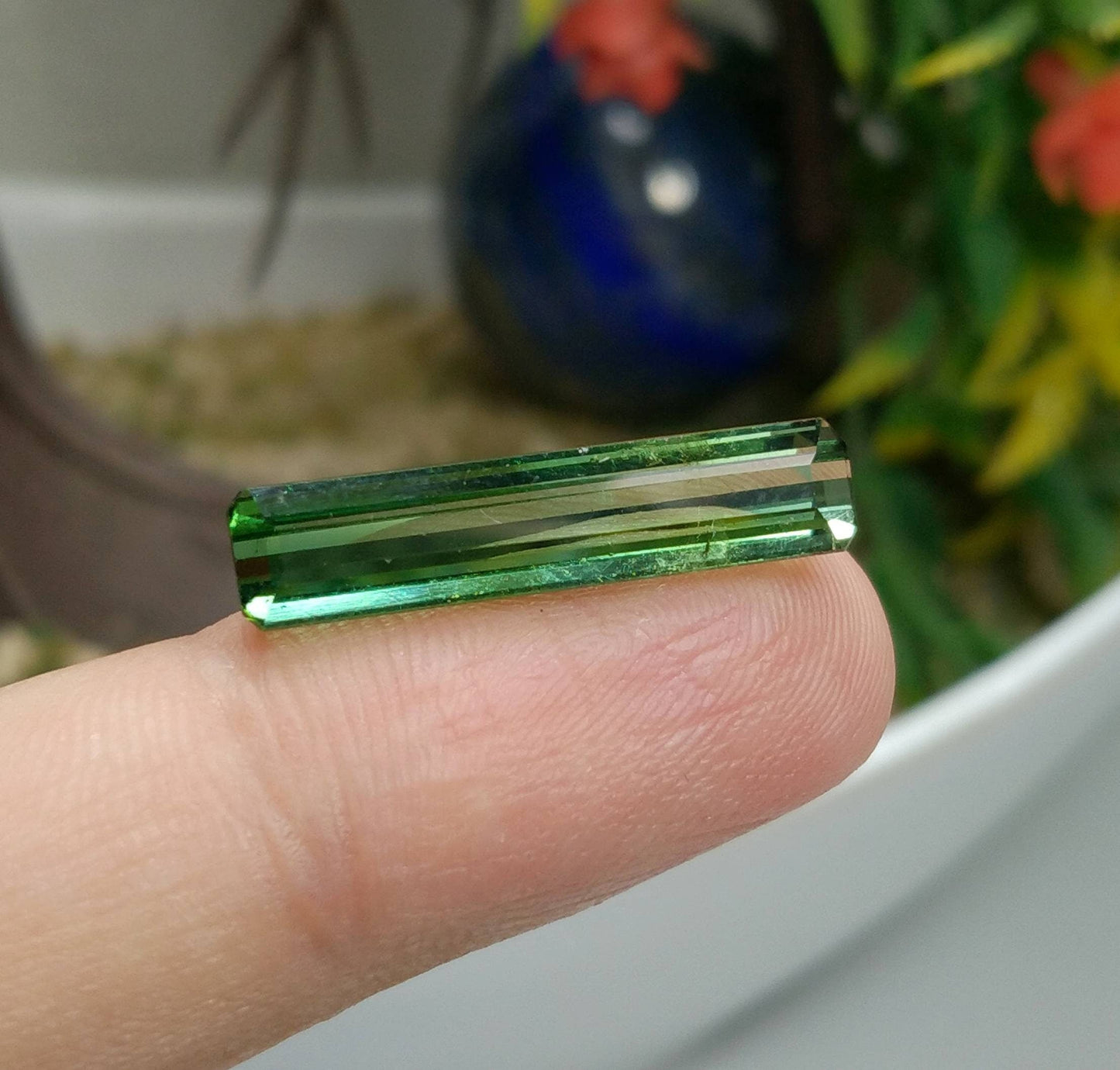 ARSAA GEMS AND MINERALSNatural top and high quality beautiful green rectangular shape faceted tourmaline gem - Premium  from ARSAA GEMS AND MINERALS - Just $150.00! Shop now at ARSAA GEMS AND MINERALS