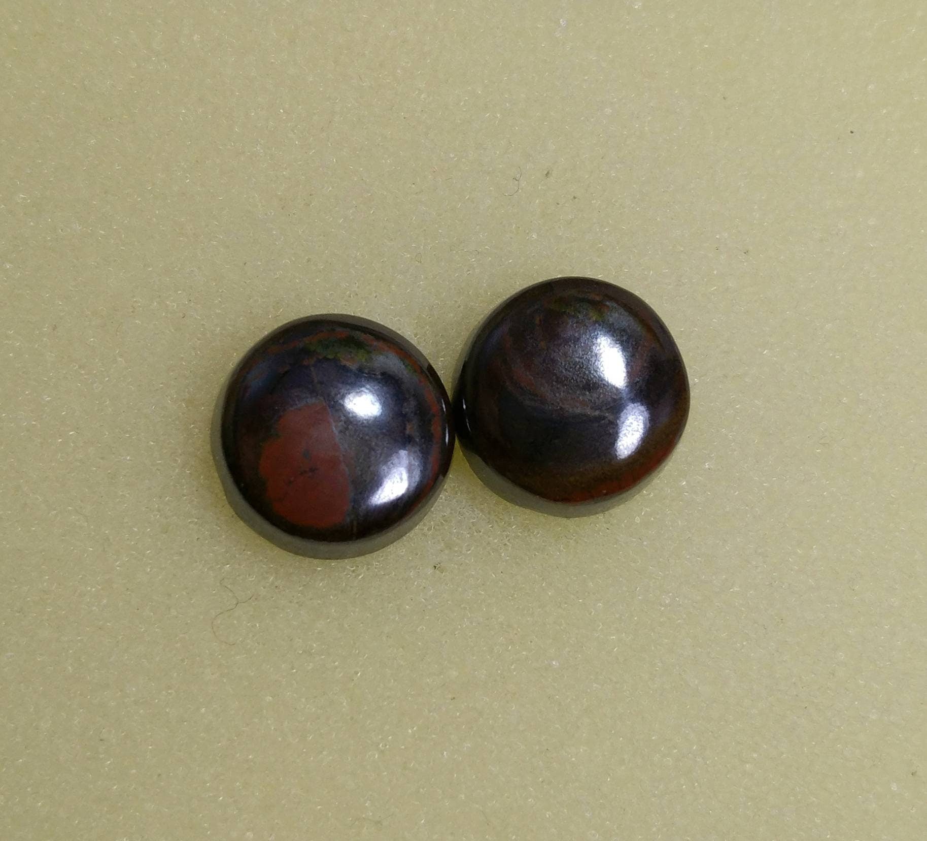 ARSAA GEMS AND MINERALSNatural fine quality beautiful 18 carats Pair of jasper cabochons - Premium  from ARSAA GEMS AND MINERALS - Just $12.00! Shop now at ARSAA GEMS AND MINERALS