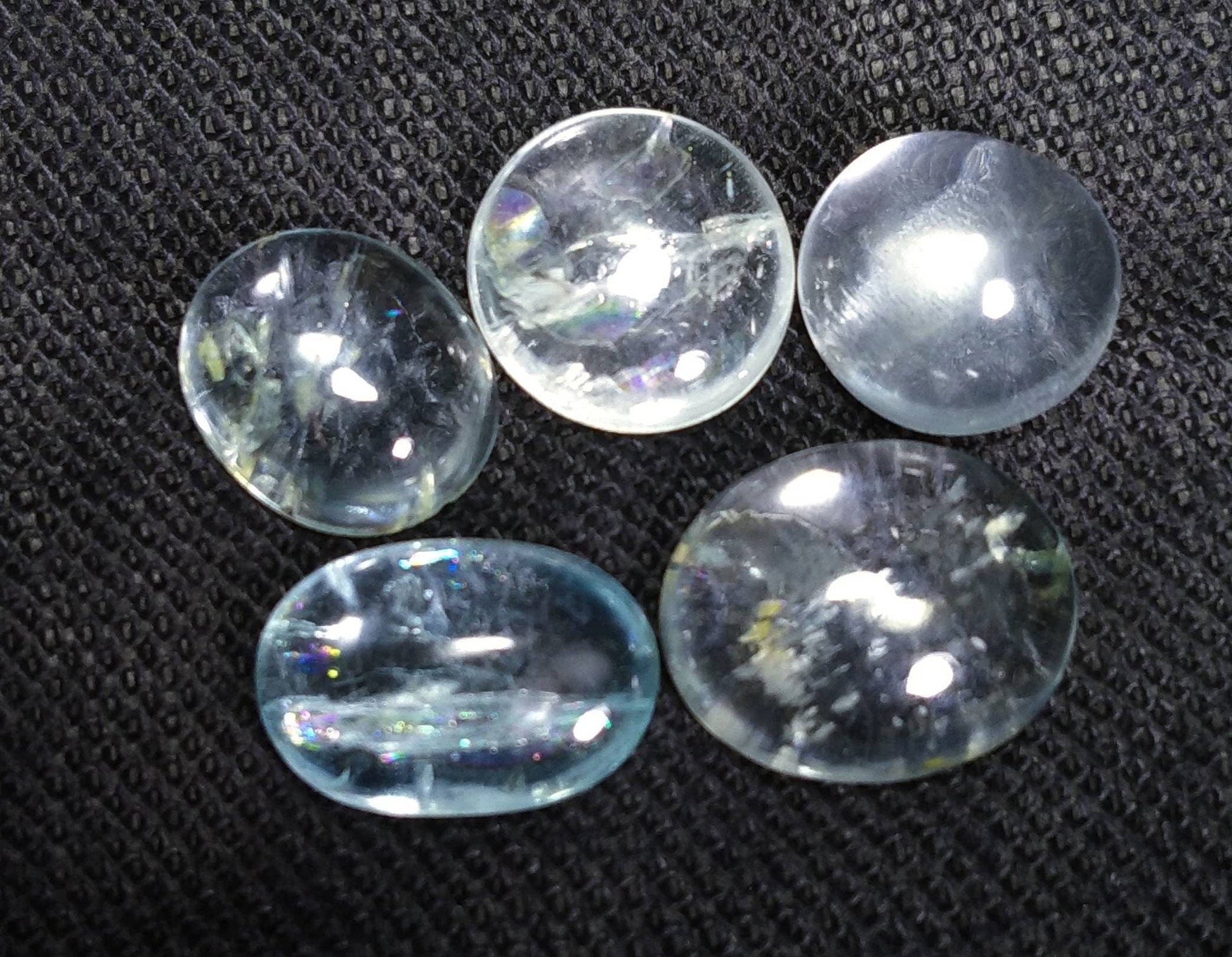 ARSAA GEMS AND MINERALSNatural fine quality beautiful 17 carats small lot of oval shapes aquamarine Cabochons - Premium  from ARSAA GEMS AND MINERALS - Just $34.00! Shop now at ARSAA GEMS AND MINERALS