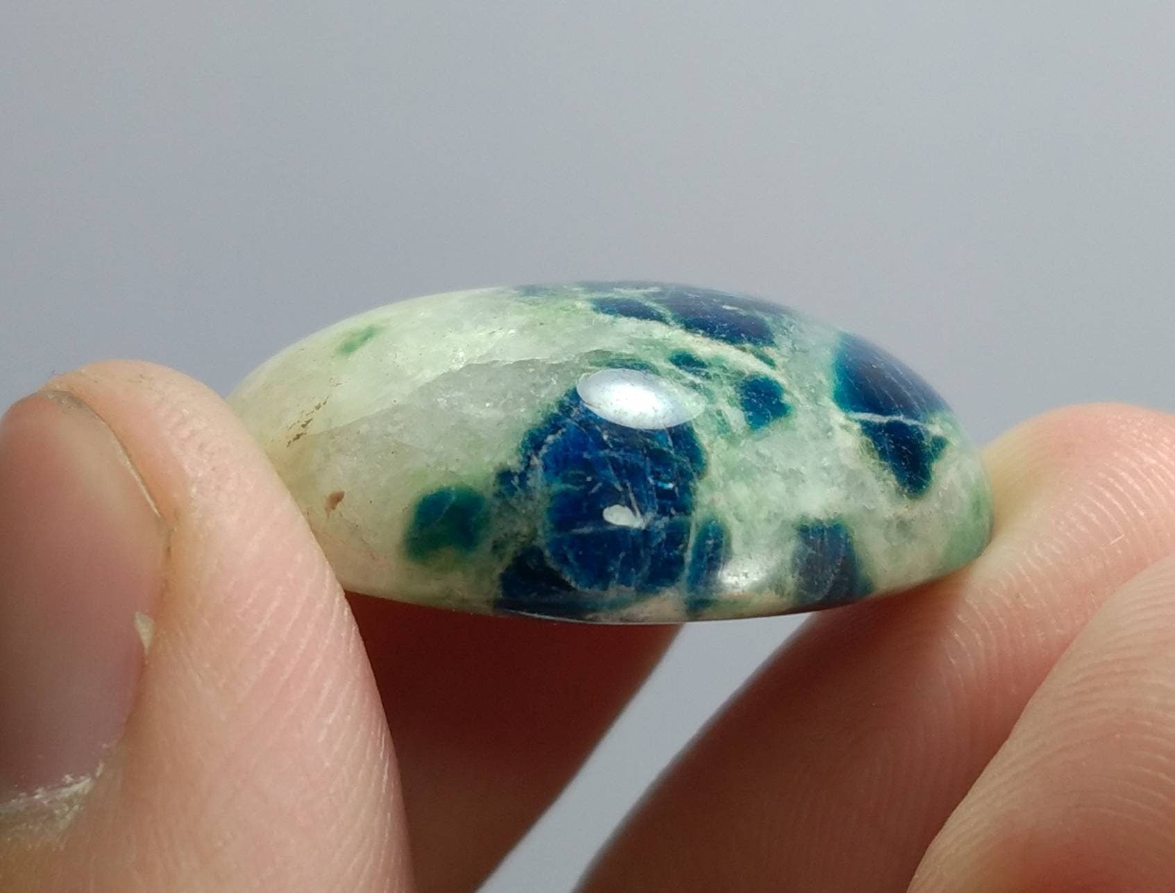 ARSAA GEMS AND MINERALSNatural fine quality beautiful 32 carats heart shape UV reactive afghan hauyne var.lazurite cabochon - Premium  from ARSAA GEMS AND MINERALS - Just $30.00! Shop now at ARSAA GEMS AND MINERALS