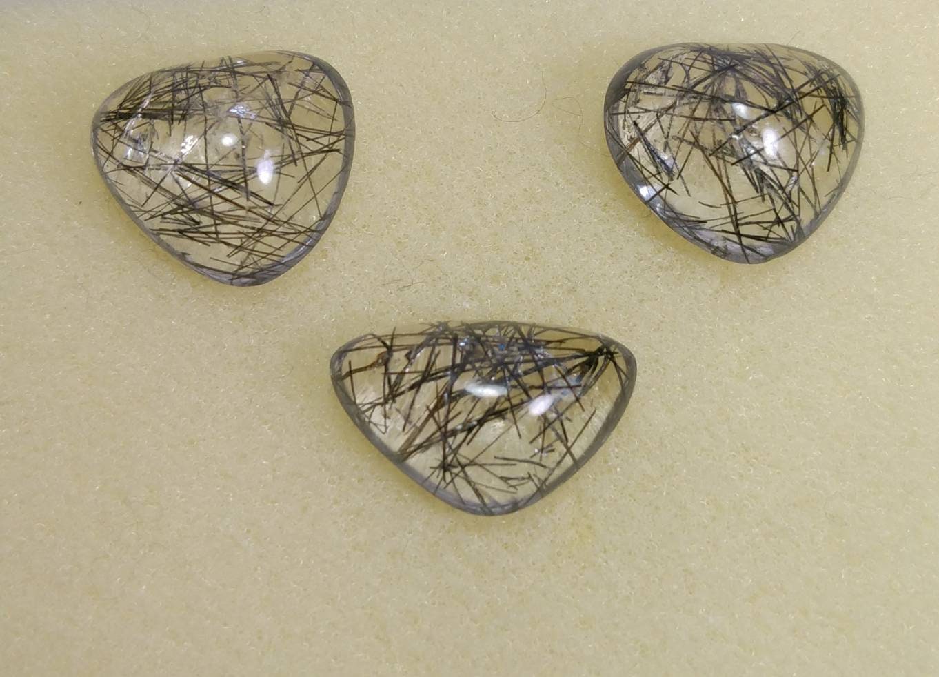 ARSAA GEMS AND MINERALSNatural fine quality beautiful 29 carat small jewelry set heart shapes black tourmaline included quartz Cabochons - Premium from ARSAA GEMS AND MINERALS - Just $25.00! Shop now at ARSAA GEMS AND MINERALS