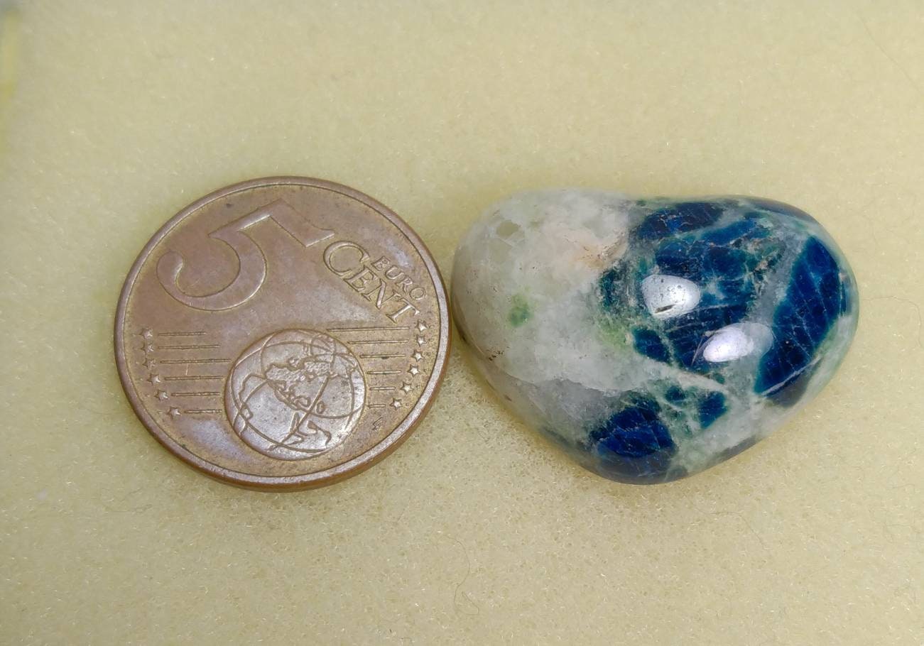 ARSAA GEMS AND MINERALSNatural fine quality beautiful 32 carats heart shape UV reactive afghan hauyne var.lazurite cabochon - Premium  from ARSAA GEMS AND MINERALS - Just $30.00! Shop now at ARSAA GEMS AND MINERALS