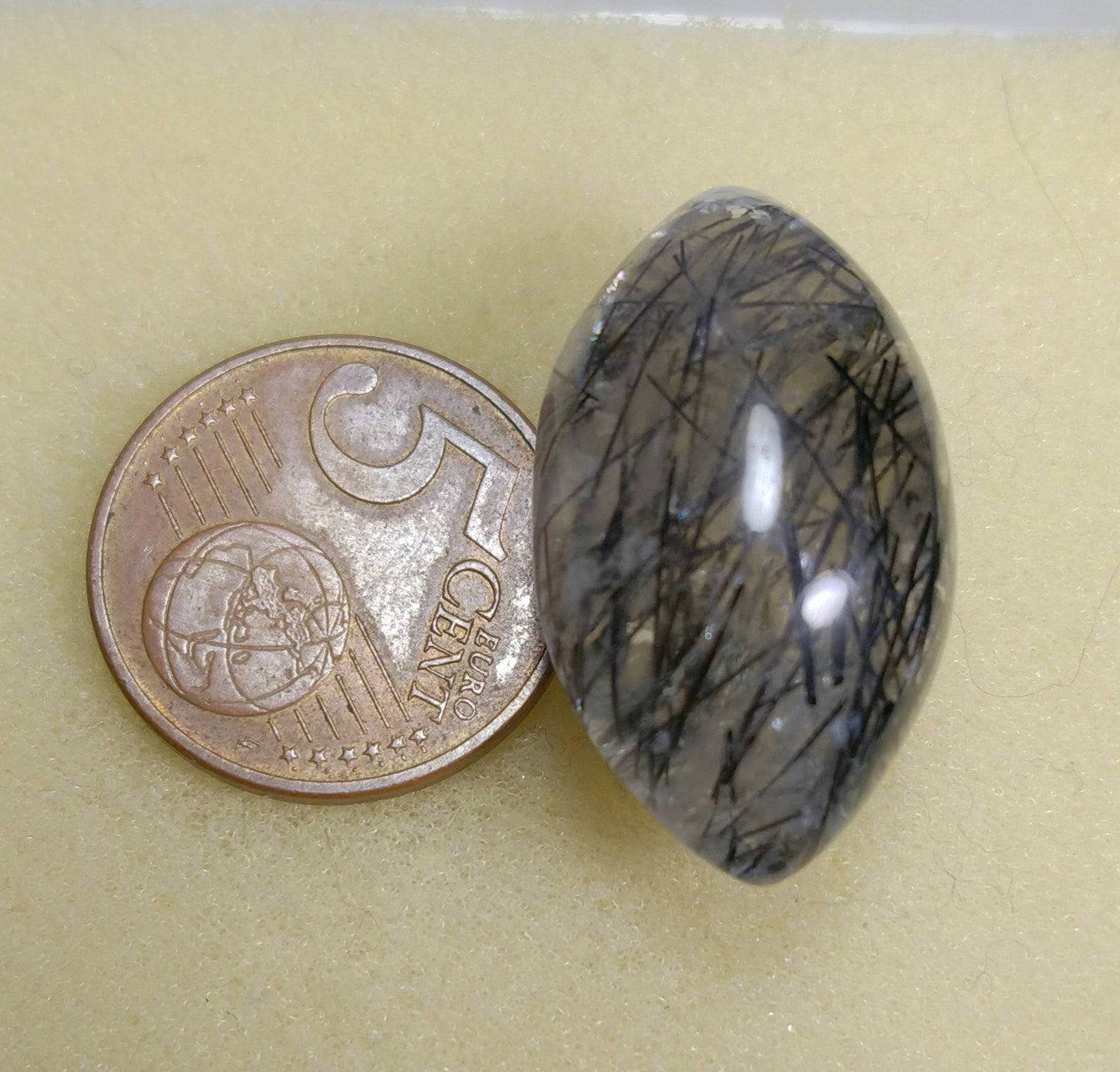 ARSAA GEMS AND MINERALSNatural fine quality beautiful 53 carats oblodon shape black tourmaline included quartz Cabochon - Premium from ARSAA GEMS AND MINERALS - Just $25.00! Shop now at ARSAA GEMS AND MINERALS