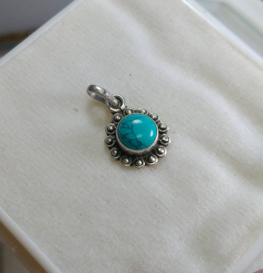 ARSAA GEMS AND MINERALSNatural aesthetic Beautiful silver pendant of turquoise - Premium  from ARSAA GEMS AND MINERALS - Just $12.00! Shop now at ARSAA GEMS AND MINERALS