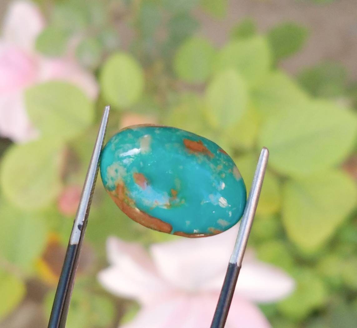 ARSAA GEMS AND MINERALSNatural fine quality beautiful 13 carats oval shape untreated unheated blue turquoise cabochon - Premium from ARSAA GEMS AND MINERALS - Just $15.00! Shop now at ARSAA GEMS AND MINERALS