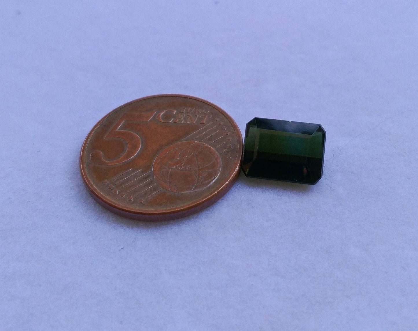 ARSAA GEMS AND MINERALSNatural top quality beautiful 4 carats faceted radiant shape dark green tourmaline gem - Premium  from ARSAA GEMS AND MINERALS - Just $20.00! Shop now at ARSAA GEMS AND MINERALS