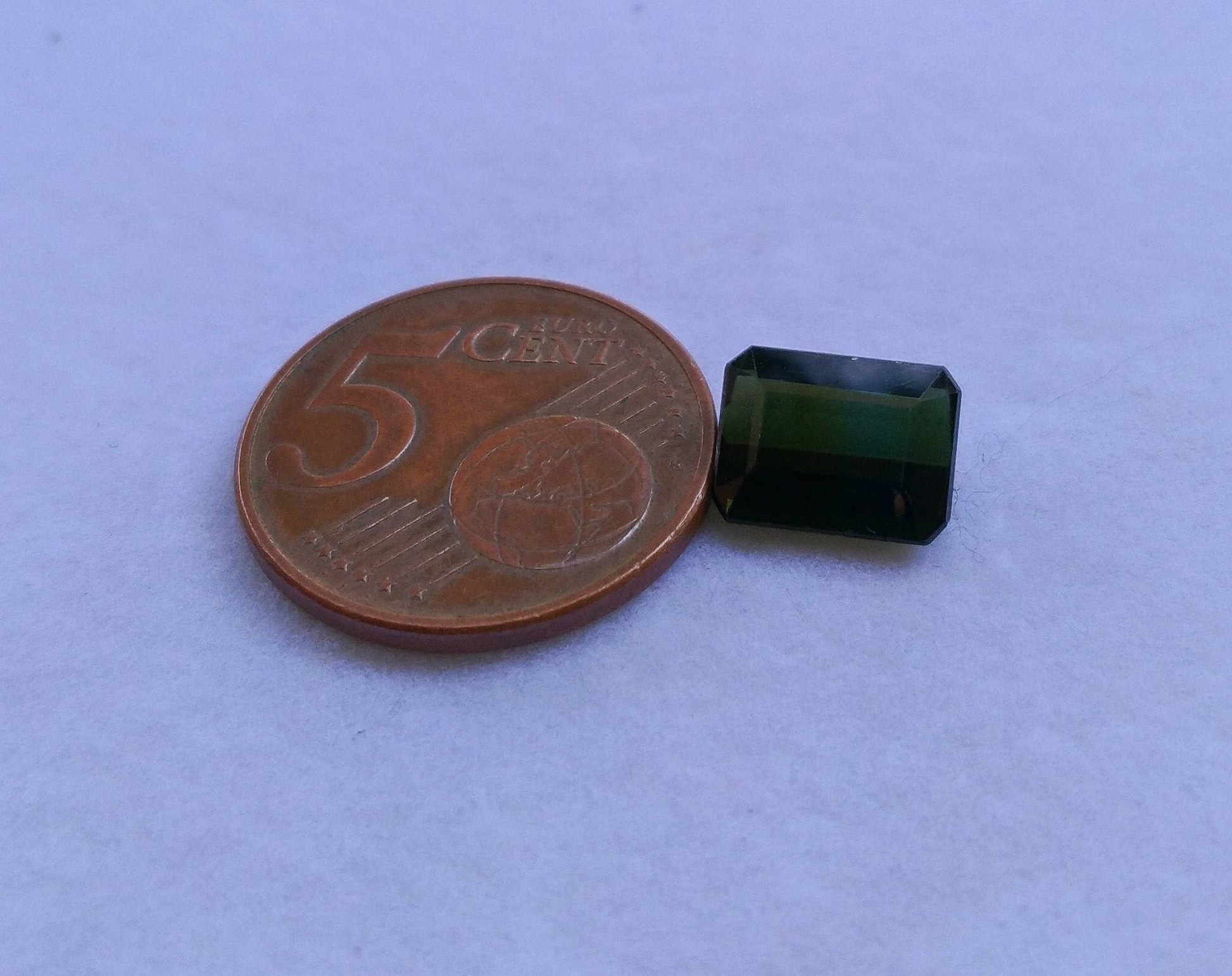 ARSAA GEMS AND MINERALSNatural top quality beautiful 4 carats faceted radiant shape dark green tourmaline gem - Premium  from ARSAA GEMS AND MINERALS - Just $20.00! Shop now at ARSAA GEMS AND MINERALS