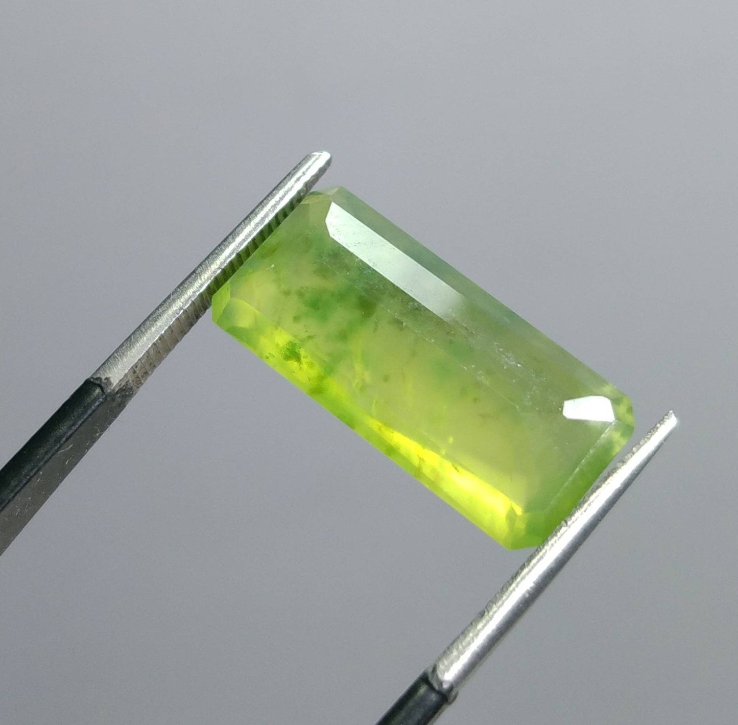 ARSAA GEMS AND MINERALSNatural fine quality beautiful 8 carats radiant shape faceted green hydrograssular garnet gem - Premium from ARSAA GEMS AND MINERALS - Just $30.00! Shop now at ARSAA GEMS AND MINERALS