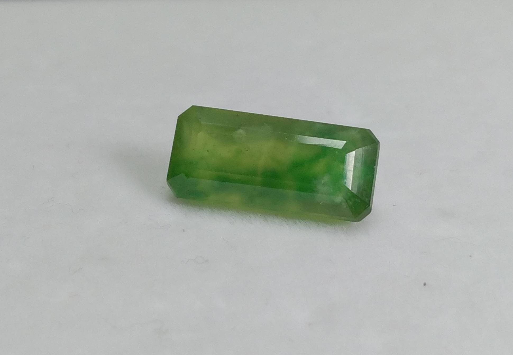 ARSAA GEMS AND MINERALSNatural fine quality beautiful 6 carats green radiant cut shape Faceted hydrograssular garnet gem - Premium  from ARSAA GEMS AND MINERALS - Just $18.00! Shop now at ARSAA GEMS AND MINERALS