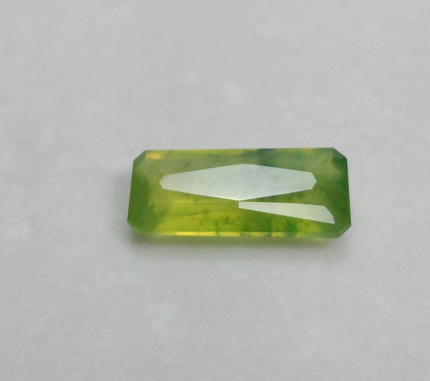 ARSAA GEMS AND MINERALSNatural fine quality beautiful 8 carats radiant shape faceted green hydrograssular garnet gem - Premium from ARSAA GEMS AND MINERALS - Just $30.00! Shop now at ARSAA GEMS AND MINERALS