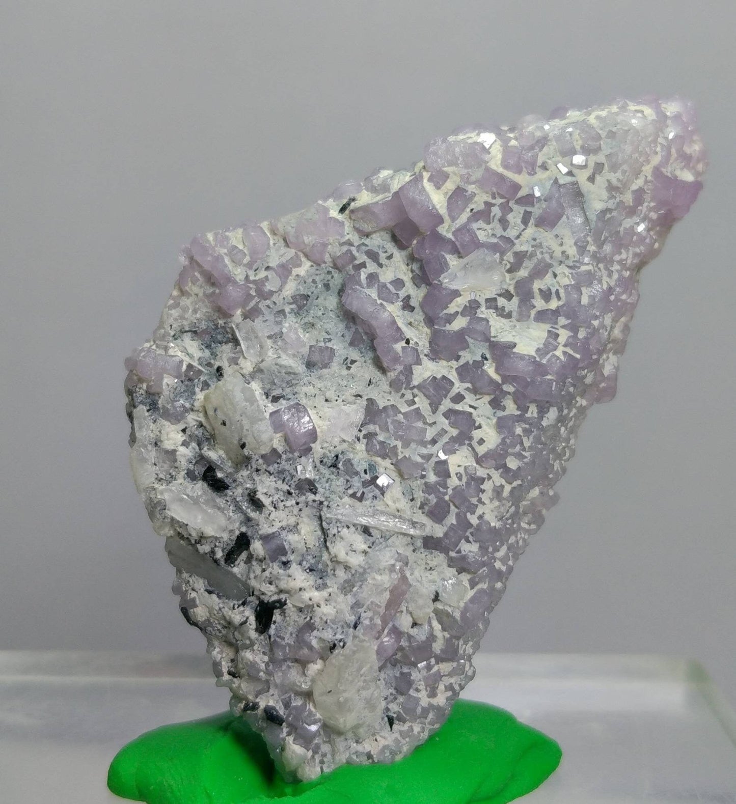 ARSAA GEMS AND MINERALSNumerous small sized light color 35.5 grams fluor-apatite crystals on terminates etched tourmaline crystal - Premium from ARSAA GEMS AND MINERALS - Just $250.00! Shop now at ARSAA GEMS AND MINERALS