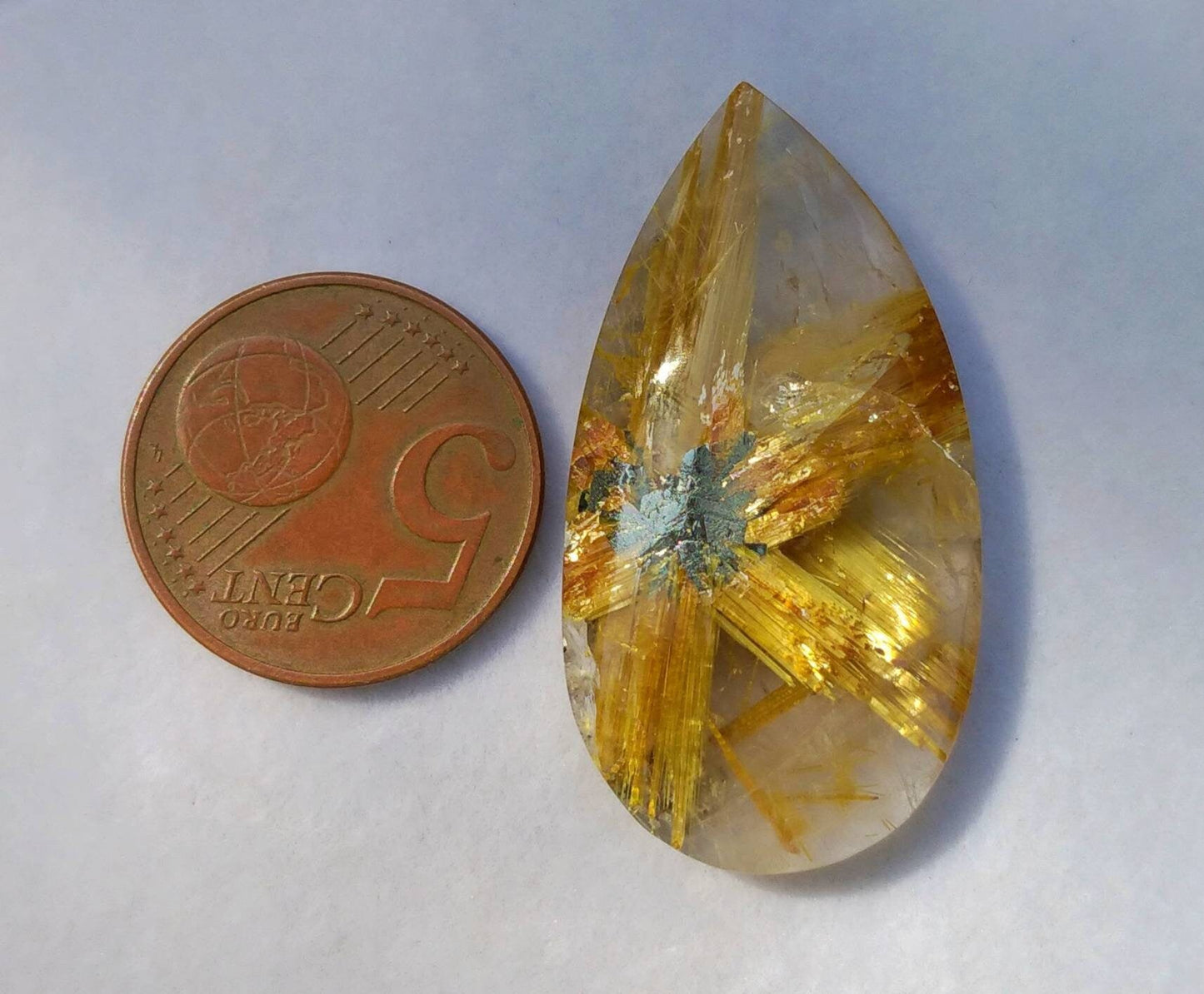 ARSAA GEMS AND MINERALSNatural tip quality beautiful 41 carats golden Rutile included quartz cabochon - Premium from ARSAA GEMS AND MINERALS - Just $82.00! Shop now at ARSAA GEMS AND MINERALS