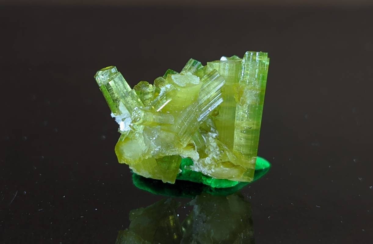 ARSAA GEMS AND MINERALSGreen tourmaline terminated cluster from Skardu GilgitBaltistan Pakistan, weight 3.7 grams - Premium  from ARSAA GEMS AND MINERALS - Just $30.00! Shop now at ARSAA GEMS AND MINERALS