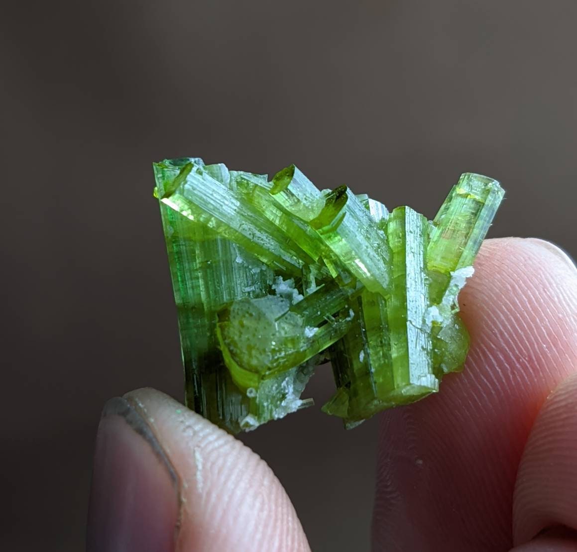 ARSAA GEMS AND MINERALSGreen tourmaline terminated cluster from Skardu GilgitBaltistan Pakistan, weight 3.7 grams - Premium  from ARSAA GEMS AND MINERALS - Just $30.00! Shop now at ARSAA GEMS AND MINERALS