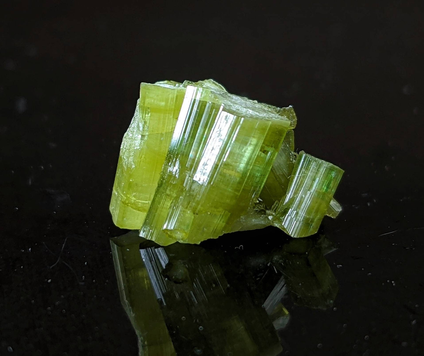ARSAA GEMS AND MINERALSGreen tourmaline cluster from Skardu GilgitBaltistan Pakistan, weight 2.9 grams - Premium  from ARSAA GEMS AND MINERALS - Just $15.00! Shop now at ARSAA GEMS AND MINERALS