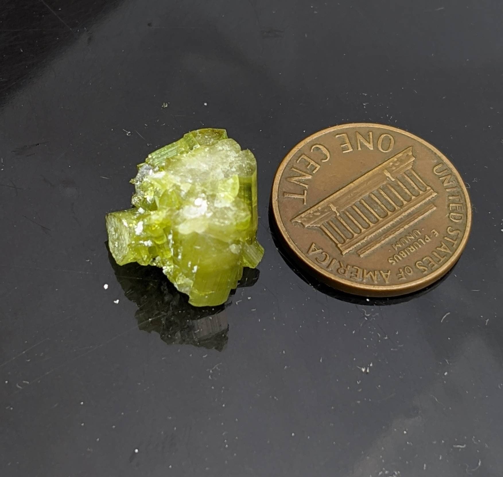ARSAA GEMS AND MINERALSGreen tourmaline cluster from Skardu GilgitBaltistan Pakistan, weight 2.9 grams - Premium  from ARSAA GEMS AND MINERALS - Just $15.00! Shop now at ARSAA GEMS AND MINERALS