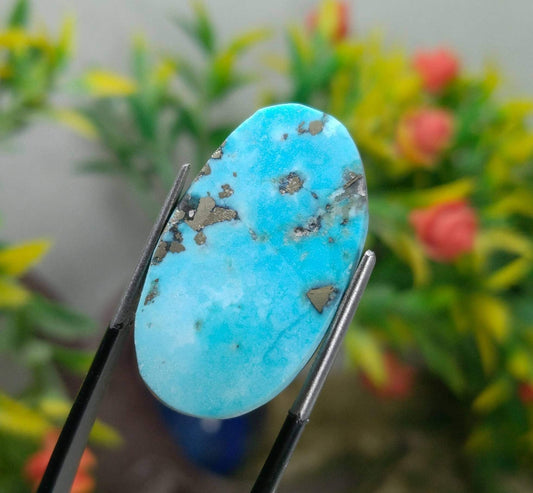 ARSAA GEMS AND MINERALSNatural top quality beautiful 35 carats turquoise with pyrite cabochon - Premium  from ARSAA GEMS AND MINERALS - Just $30.00! Shop now at ARSAA GEMS AND MINERALS