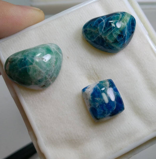 ARSAA GEMS AND MINERALSNatural top quality beautiful 47 Ct small jewlery set of heart shapes and rectangle shape UV reactive afghan hauyne var.lazurite cabochons - Premium  from ARSAA GEMS AND MINERALS - Just $45.00! Shop now at ARSAA GEMS AND MINERALS