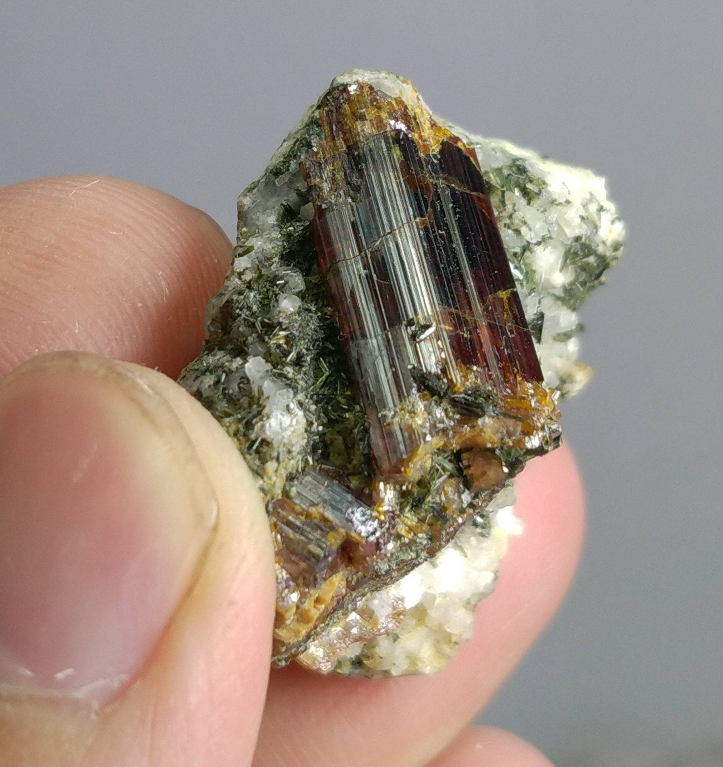 ARSAA GEMS AND MINERALSNatural top quality beautiful 24.4 grams terminated rutile crystal on matrix with ejerine crystals on rock - Premium from ARSAA GEMS AND MINERALS - Just $100.00! Shop now at ARSAA GEMS AND MINERALS