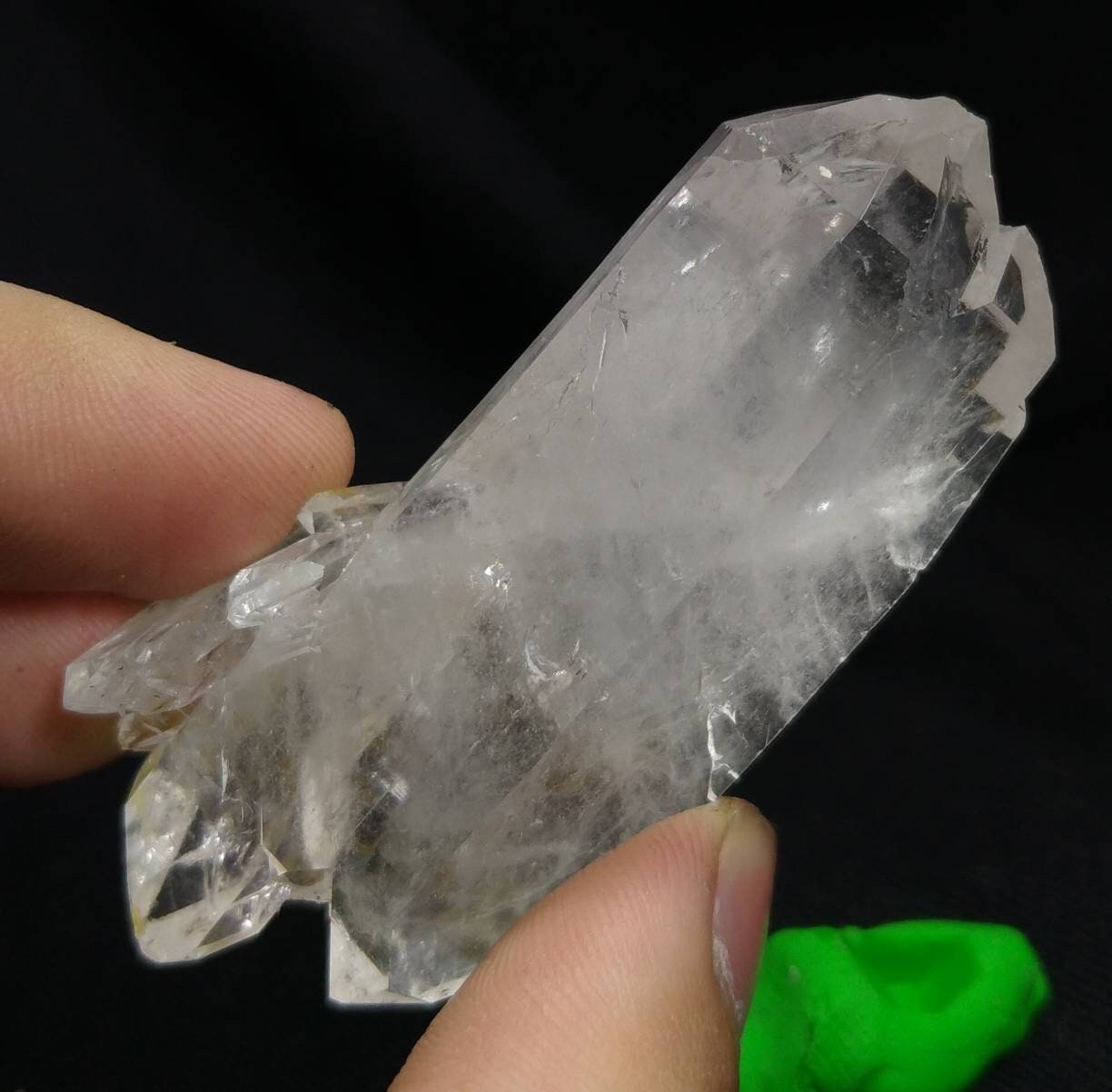 ARSAA GEMS AND MINERALSNatural aesthetic 39.7 grams clear twins double terminated fine quality quartz crystal - Premium from ARSAA GEMS AND MINERALS - Just $25.00! Shop now at ARSAA GEMS AND MINERALS