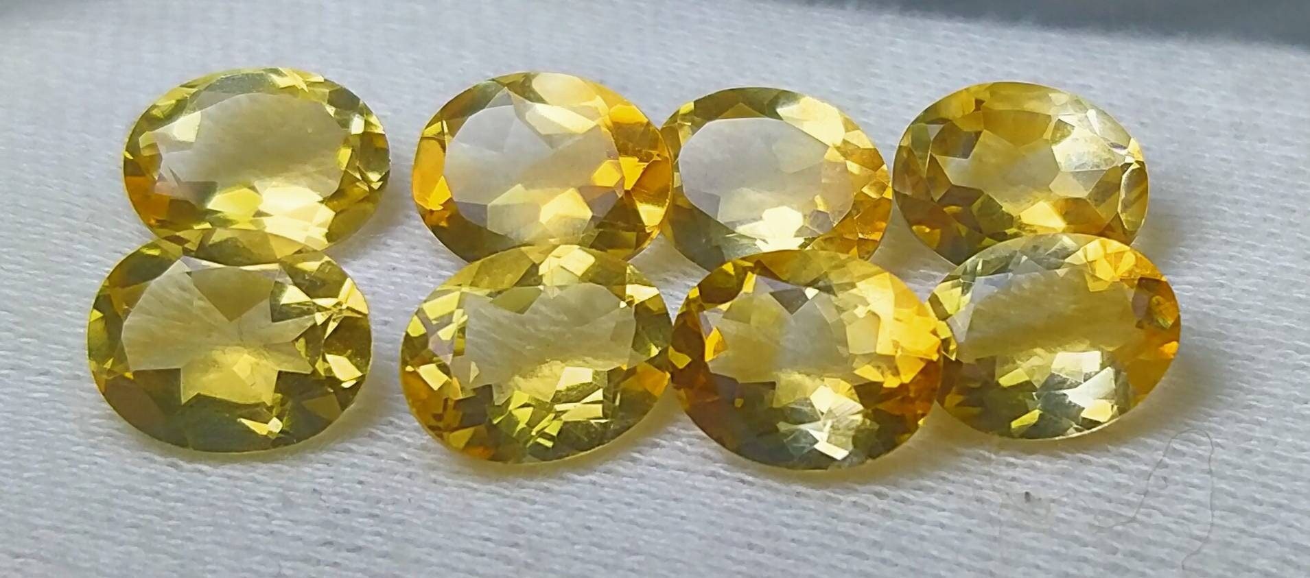 ARSAA GEMS AND MINERALSNatural good quality calibrated ring sizes faceted citrine gems - Premium  from ARSAA GEMS AND MINERALS - Just $50.00! Shop now at ARSAA GEMS AND MINERALS