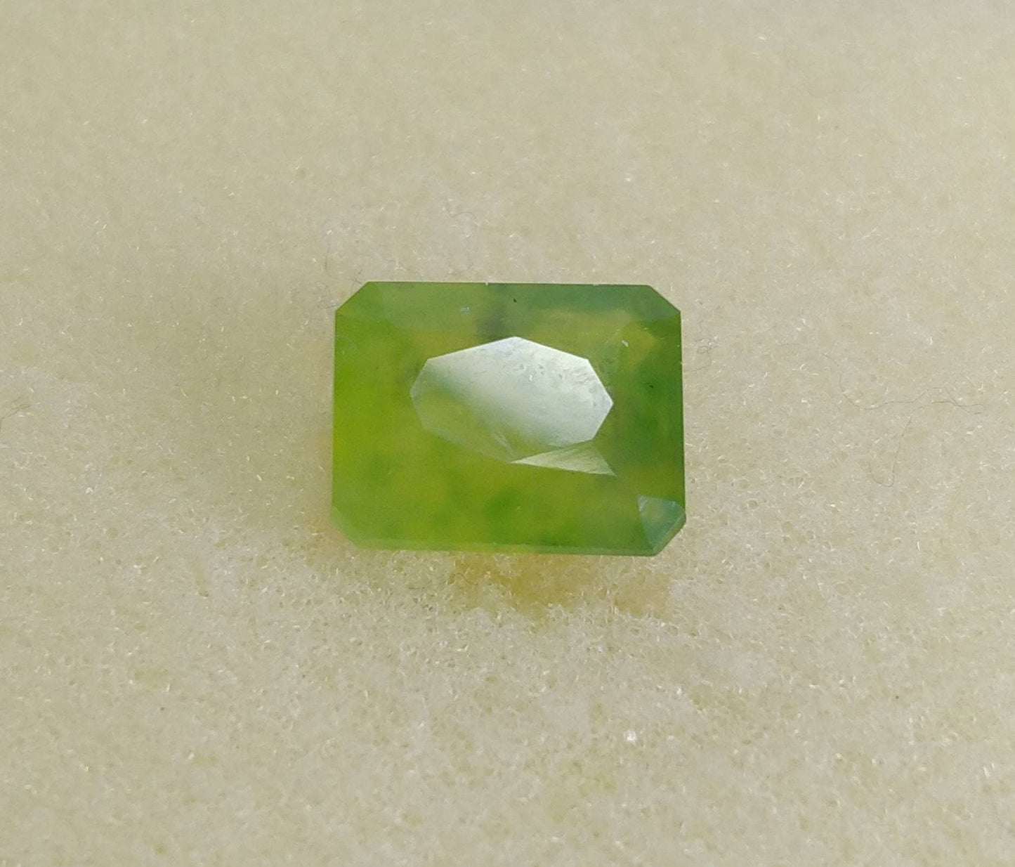 ARSAA GEMS AND MINERALSNatural fine quality beautiful 5.5 carat radiant shape faceted green hydrograssular garnet gem - Premium from ARSAA GEMS AND MINERALS - Just $12.00! Shop now at ARSAA GEMS AND MINERALS