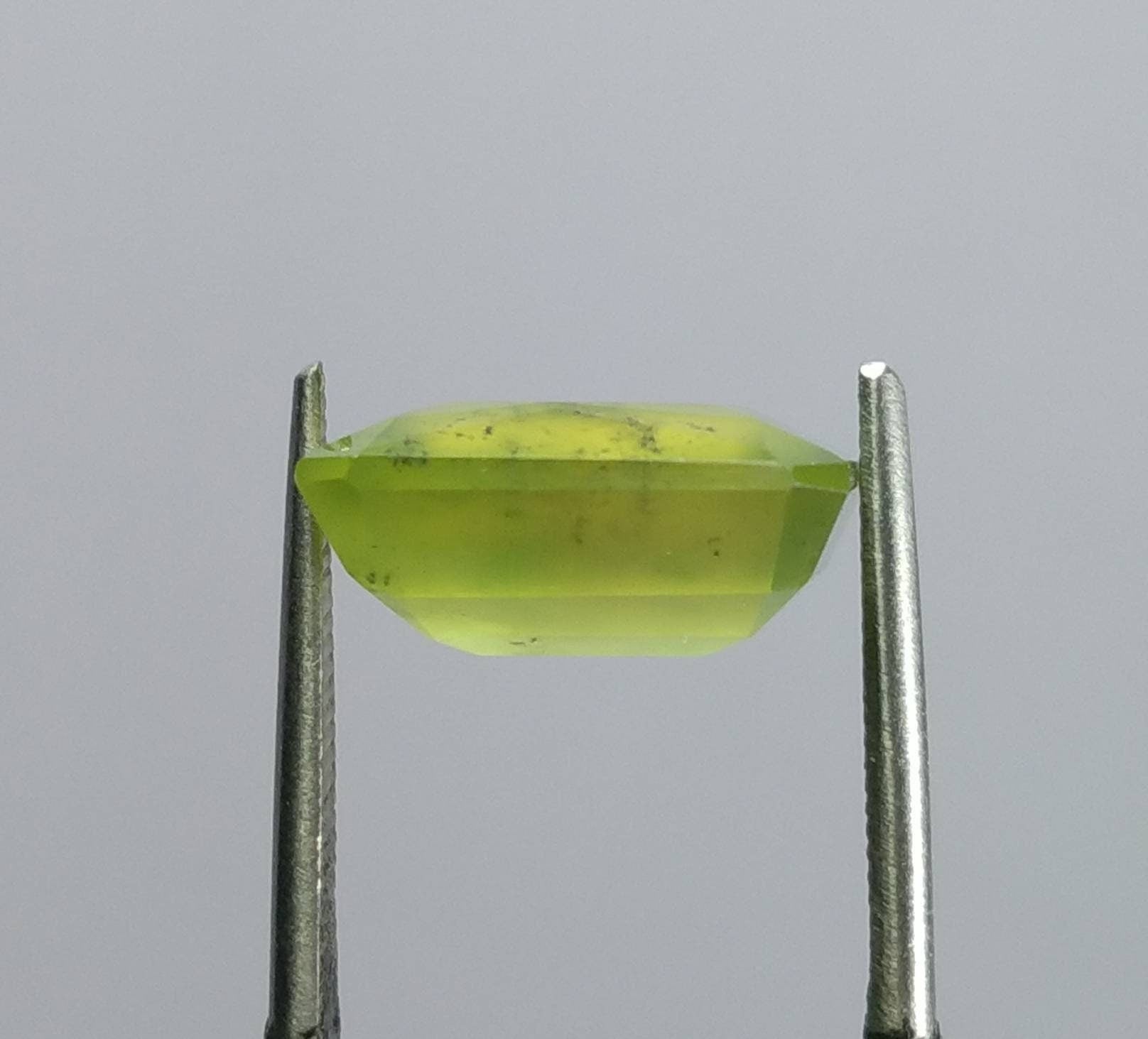 ARSAA GEMS AND MINERALSNatural good quality beautiful 7 carat radiant shape Faceted hydrograssular green garnet gem - Premium  from ARSAA GEMS AND MINERALS - Just $15.00! Shop now at ARSAA GEMS AND MINERALS