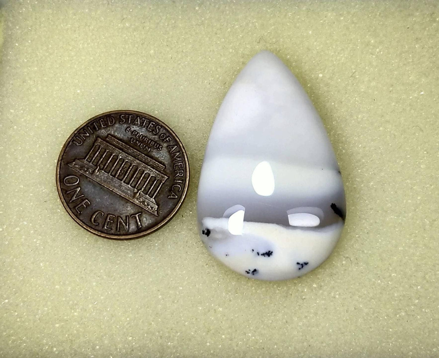 ARSAA GEMS AND MINERALSNatural top quality beautiful 32 carat pear shape dendritic opal cabochon - Premium  from ARSAA GEMS AND MINERALS - Just $12.00! Shop now at ARSAA GEMS AND MINERALS