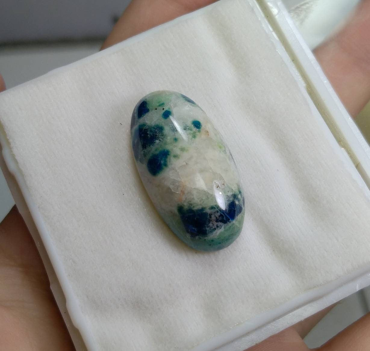 ARSAA GEMS AND MINERALSNatural top quality beautiful 31 carats afghan hauyne var.lazurite UV reactive oval shape Cabochon - Premium  from ARSAA GEMS AND MINERALS - Just $30.00! Shop now at ARSAA GEMS AND MINERALS