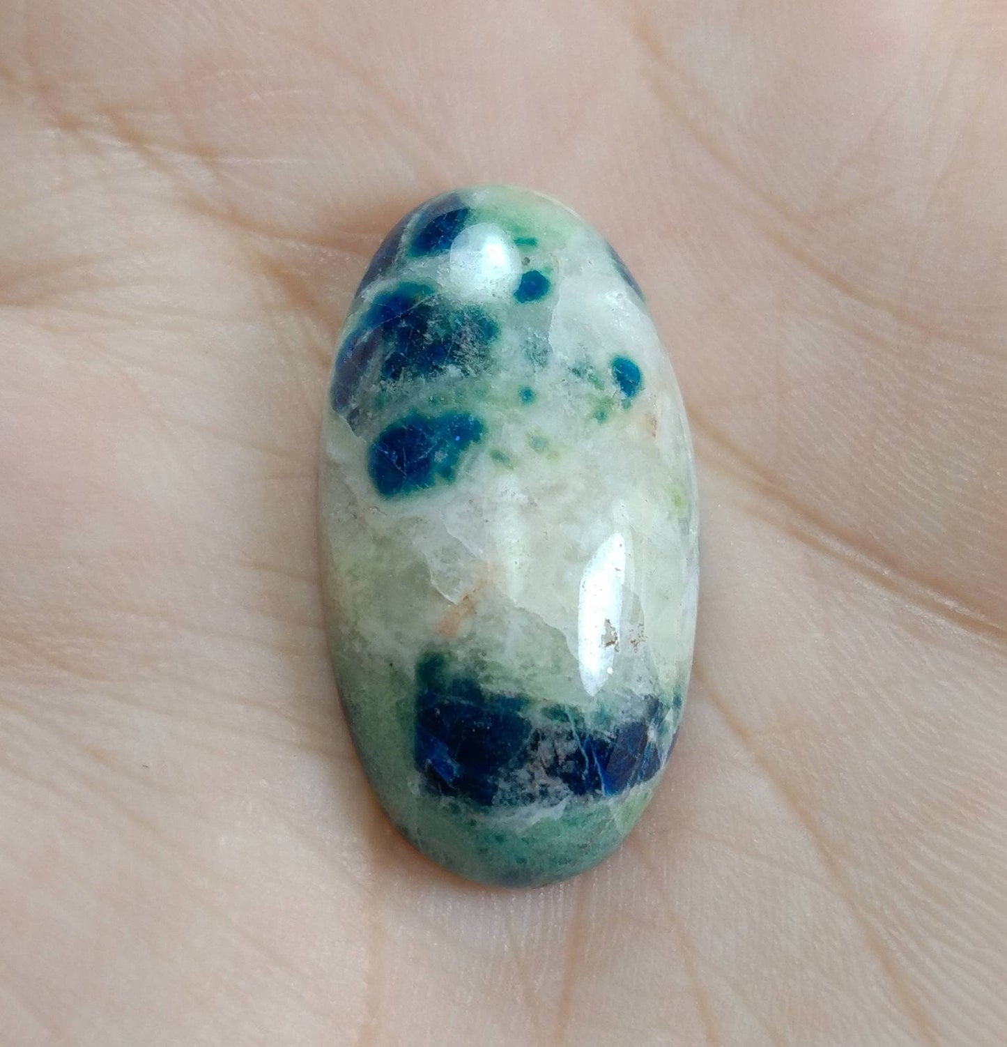 ARSAA GEMS AND MINERALSNatural top quality beautiful 31 carats afghan hauyne var.lazurite UV reactive oval shape Cabochon - Premium  from ARSAA GEMS AND MINERALS - Just $30.00! Shop now at ARSAA GEMS AND MINERALS