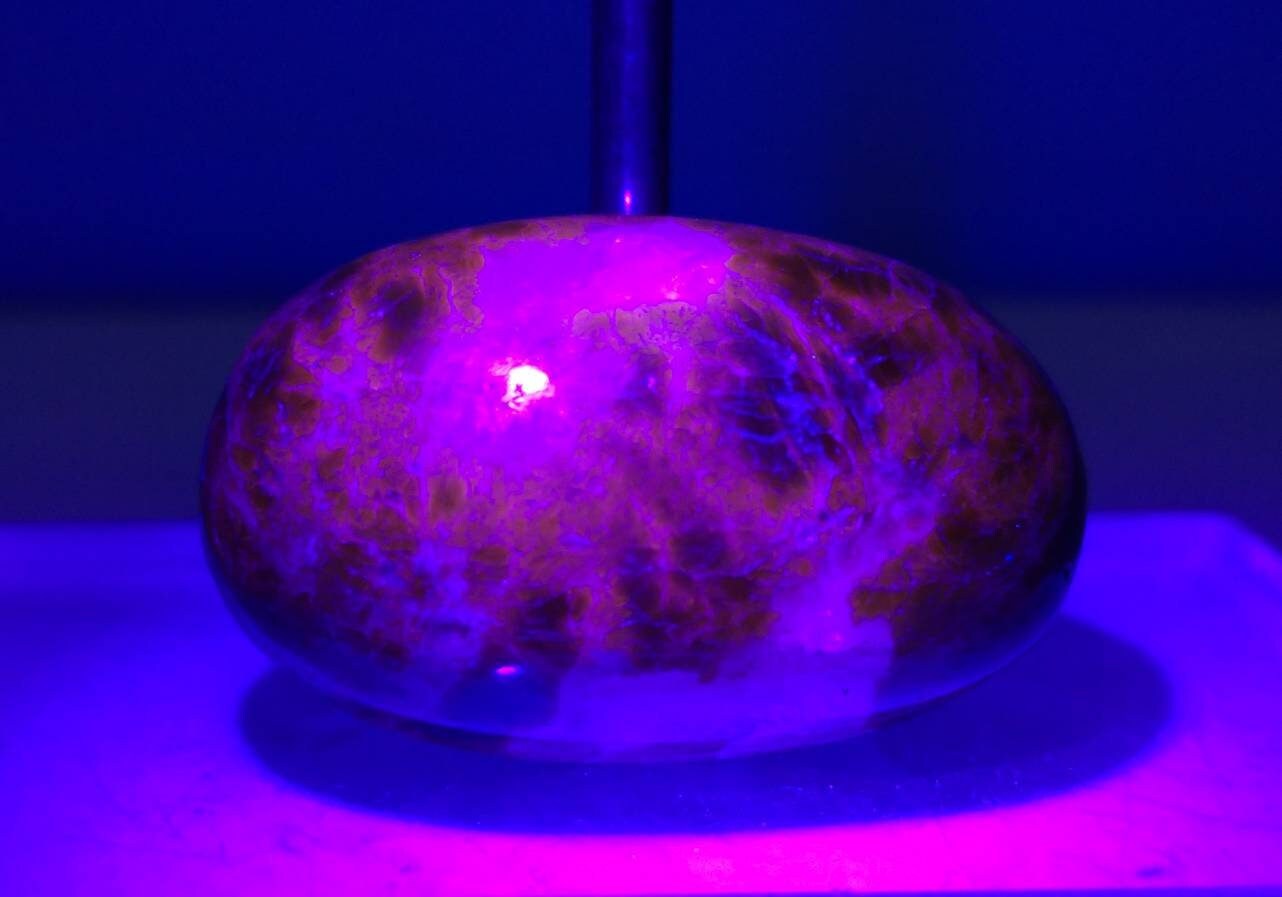 ARSAA GEMS AND MINERALSNatural top quality beautiful 55 carats afghan hauyne var.lazurite UV reactive oval shape Cabochon - Premium  from ARSAA GEMS AND MINERALS - Just $55.00! Shop now at ARSAA GEMS AND MINERALS