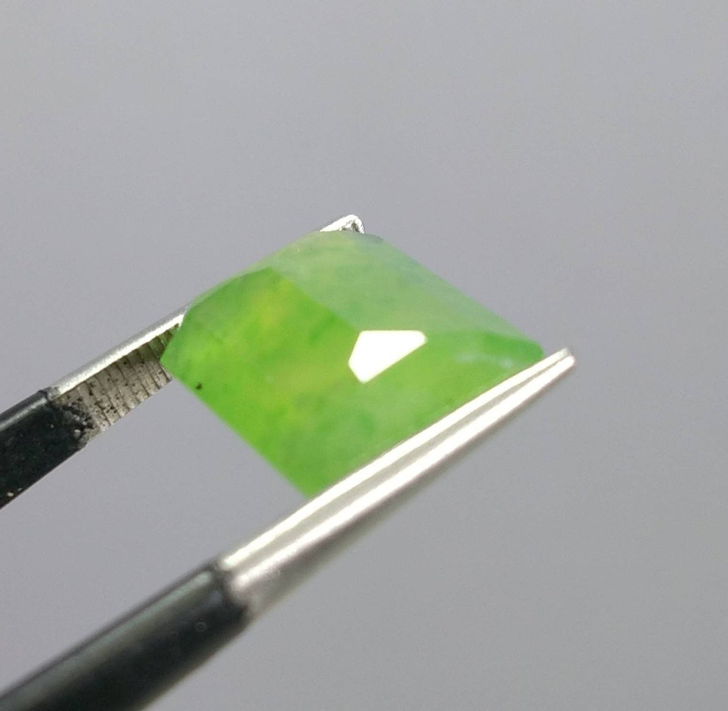 ARSAA GEMS AND MINERALSNatural top quality beautiful 7 carat radiant shape faceted hydrograssular green garnet gem - Premium  from ARSAA GEMS AND MINERALS - Just $16.00! Shop now at ARSAA GEMS AND MINERALS