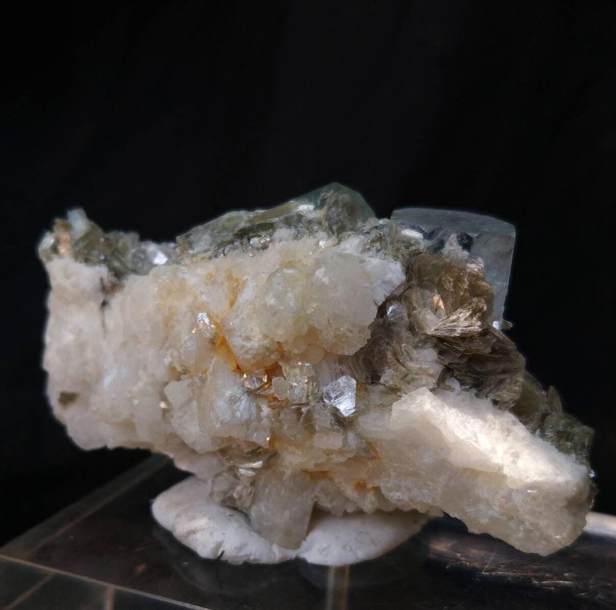 ARSAA GEMS AND MINERALSNatural top quality beautiful 89.8 grams aquamarine with moscovite terminated cluster - Premium  from ARSAA GEMS AND MINERALS - Just $140.00! Shop now at ARSAA GEMS AND MINERALS
