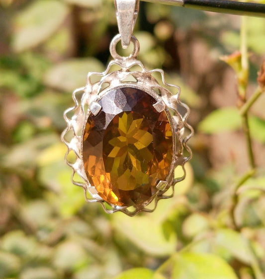 ARSAA GEMS AND MINERALSNatural top quality beautiful amazing citrine sterling silver pendant - Premium  from ARSAA GEMS AND MINERALS - Just $70.00! Shop now at ARSAA GEMS AND MINERALS